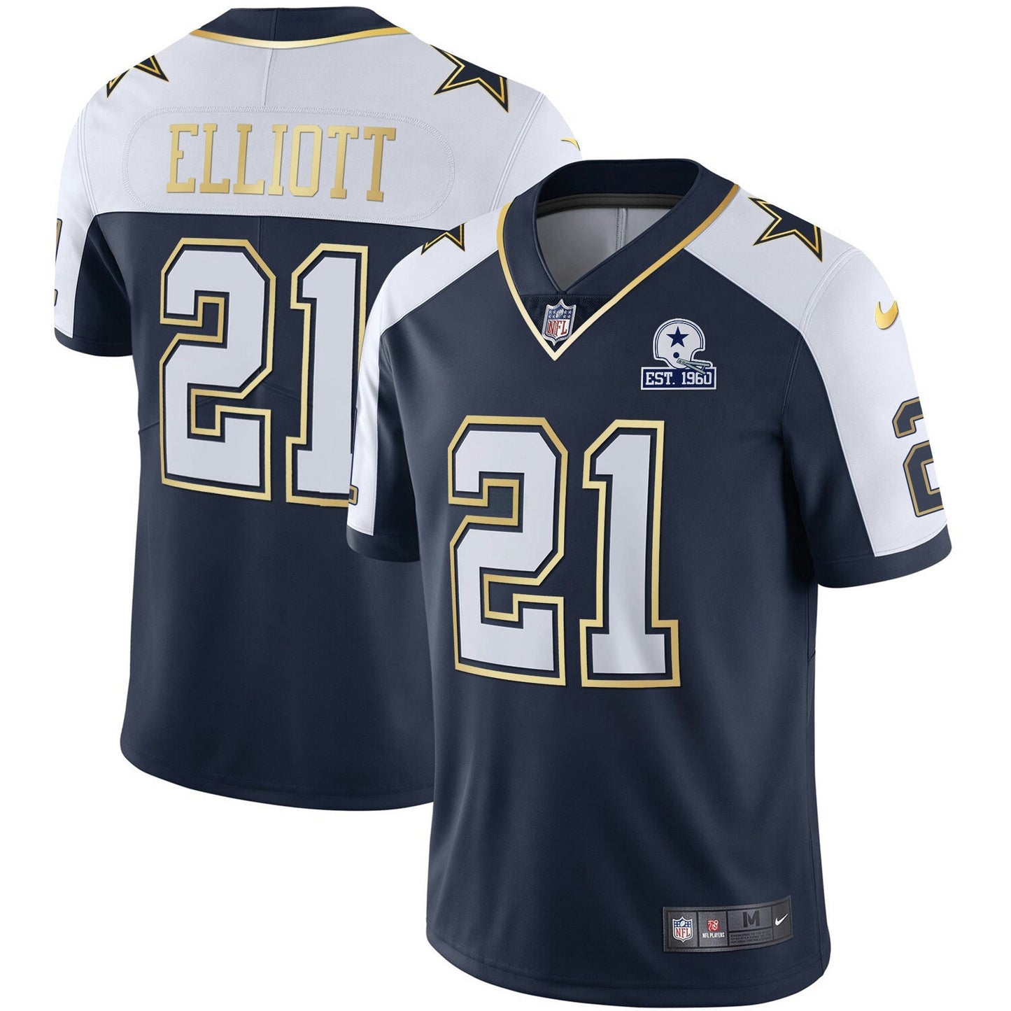 Camisa NFL Dallas Cowboys Men’s Vapor Dourada Jersey