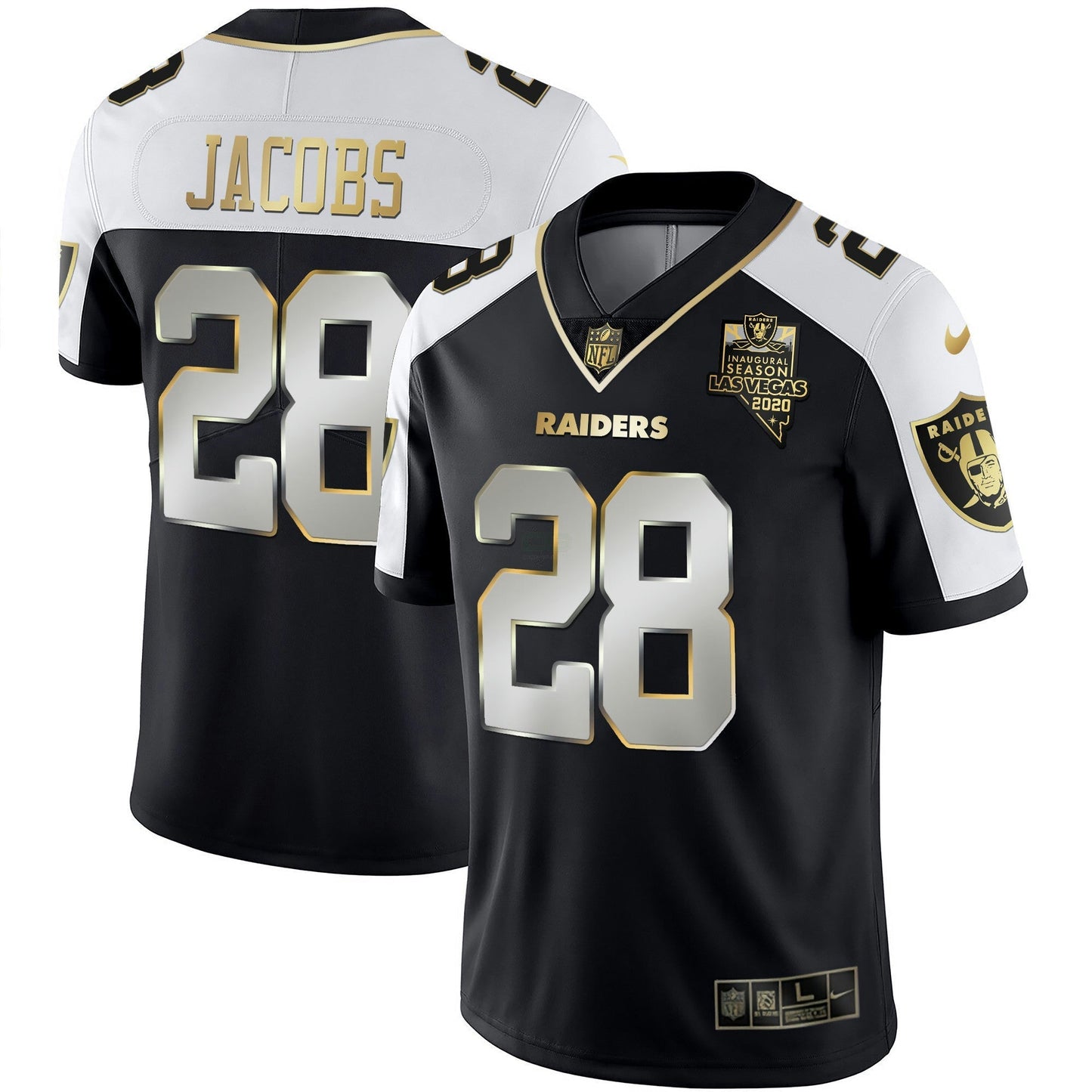 Camisa NFL Las Vegas Raiders Men’s Vapor Dourada Jersey