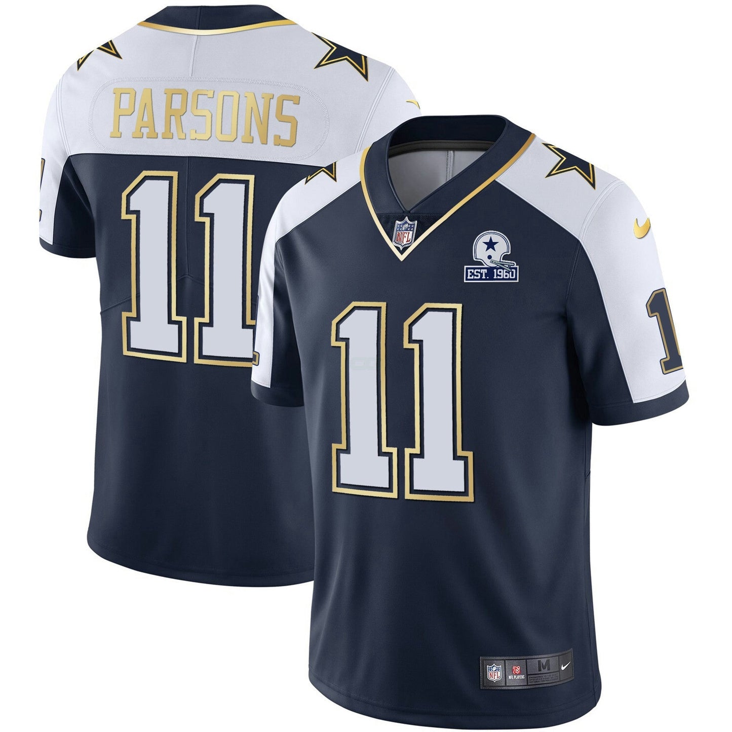 Camisa NFL Dallas Cowboys Men’s Vapor Dourada Jersey