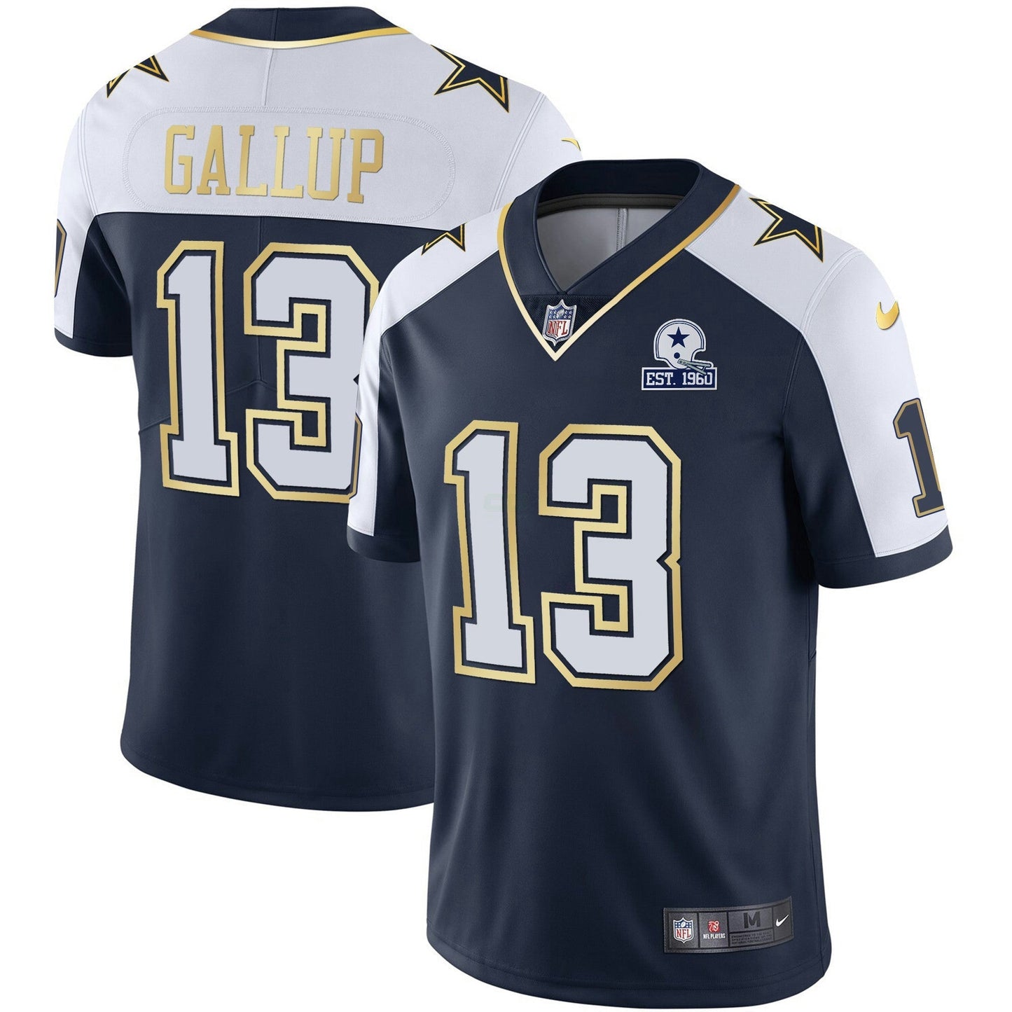Camisa NFL Dallas Cowboys Men’s Vapor Dourada Jersey