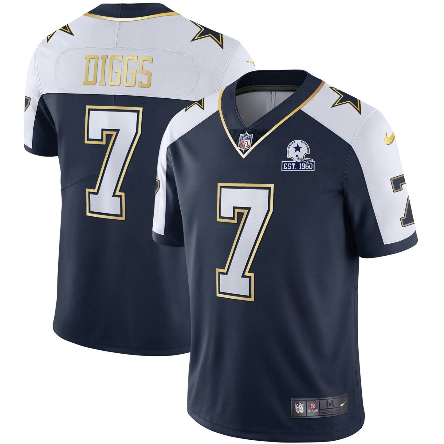Camisa NFL Dallas Cowboys Men’s Vapor Dourada Jersey