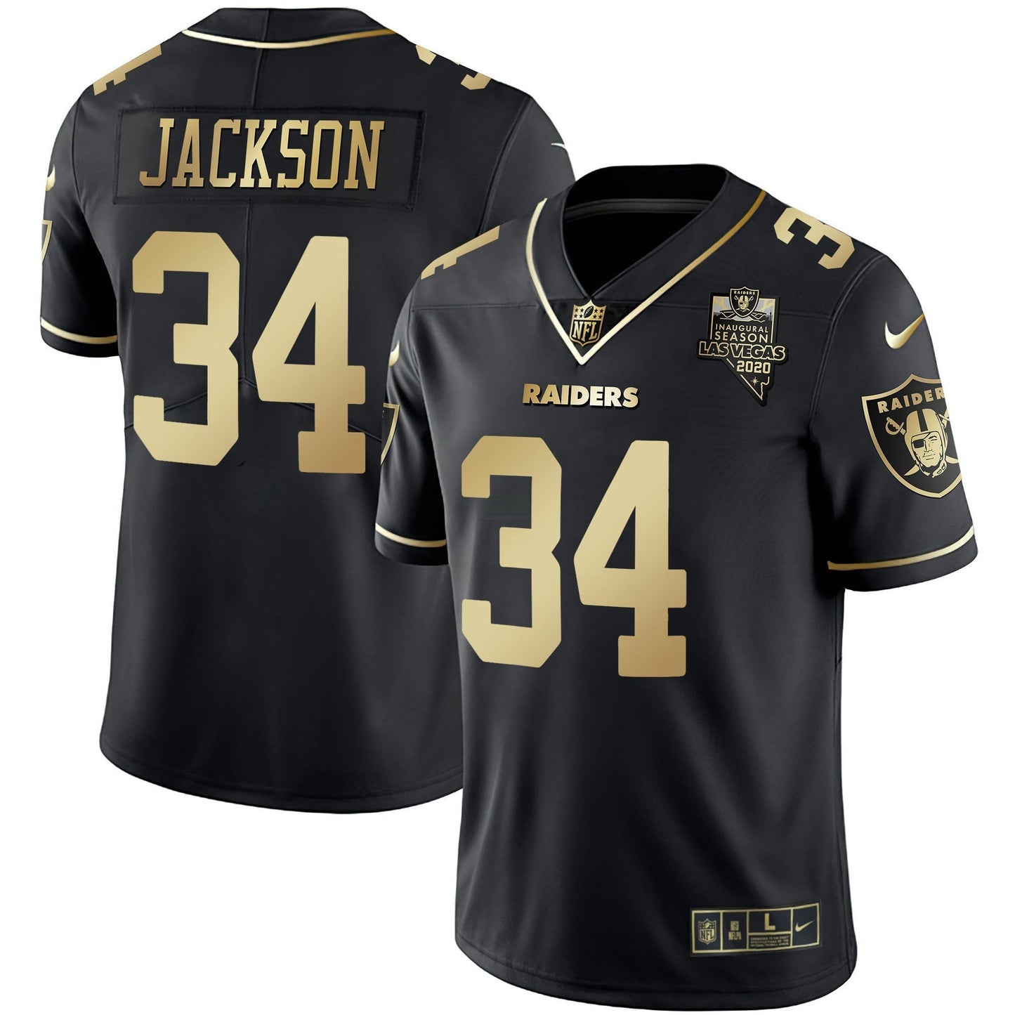 Camisa NFL Las Vegas Raiders Men’s Vapor Dourada Jersey