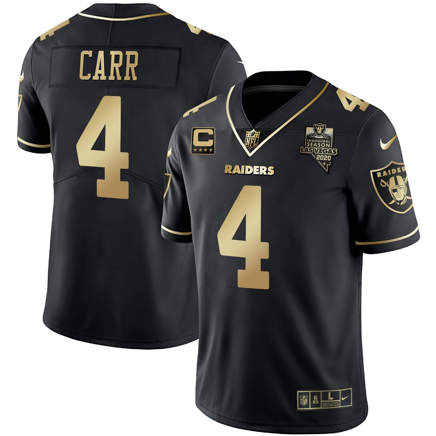 Camisa NFL Las Vegas Raiders Men’s Vapor Dourada Jersey