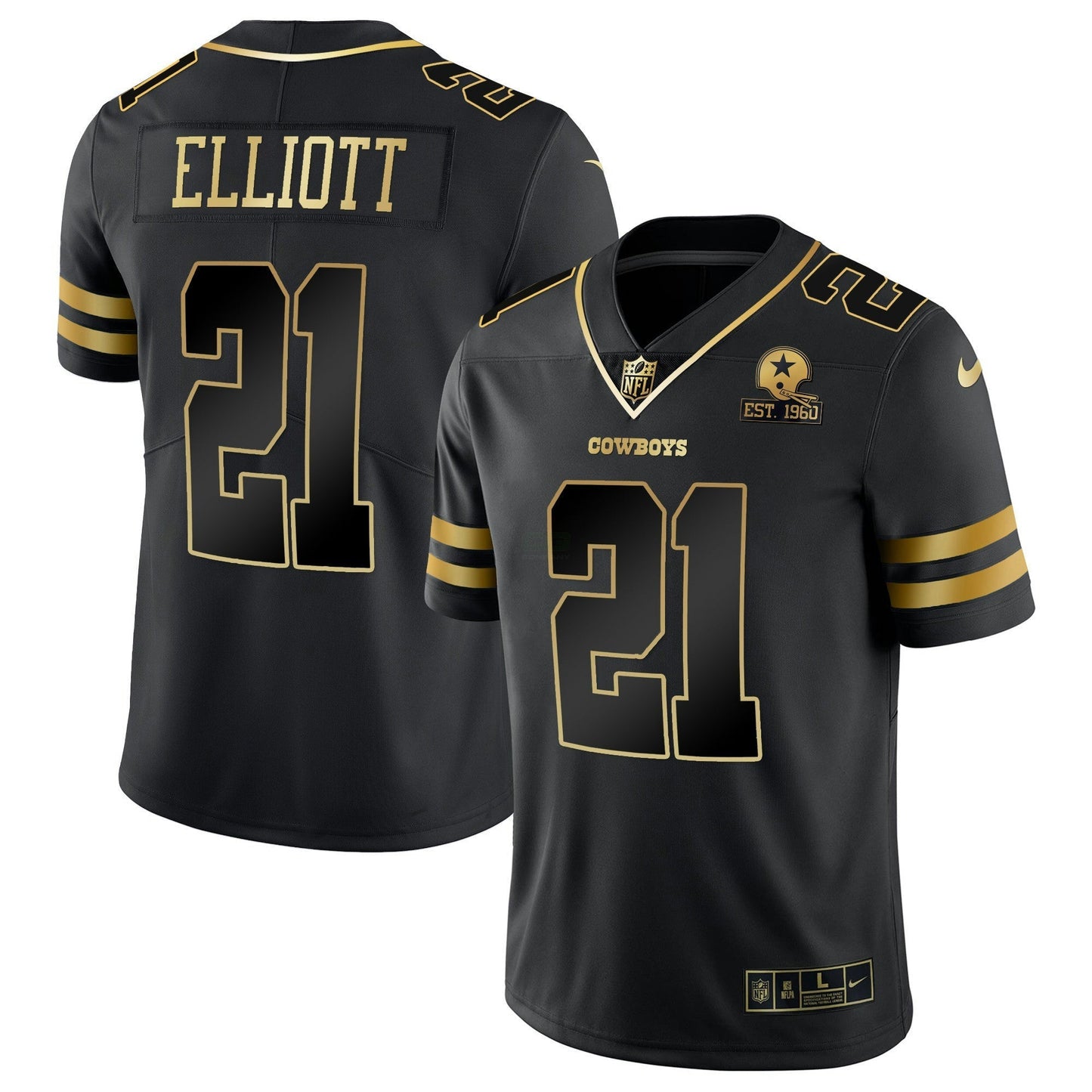 Camisa NFL Dallas Cowboys Men’s Vapor Dourada Jersey