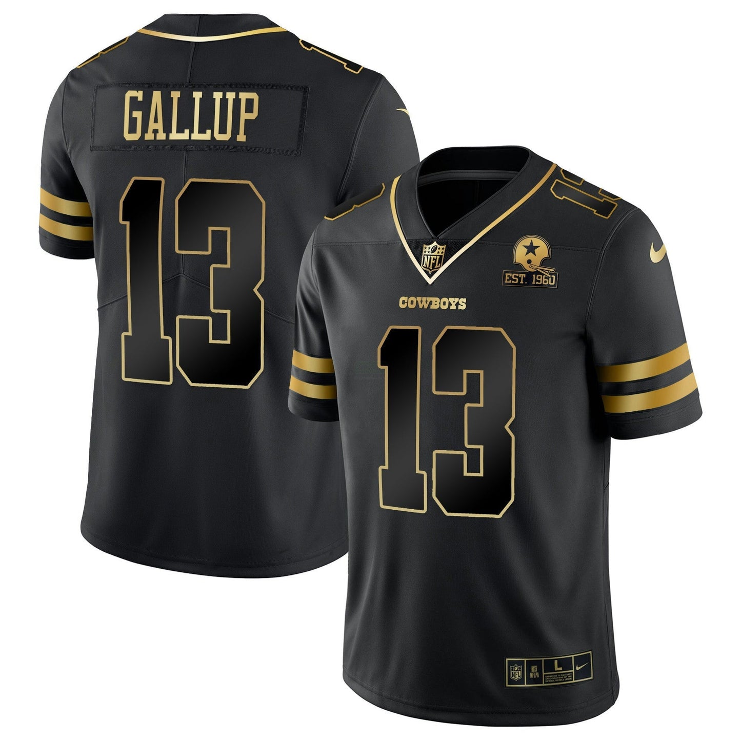Camisa NFL Dallas Cowboys Men’s Vapor Dourada Jersey