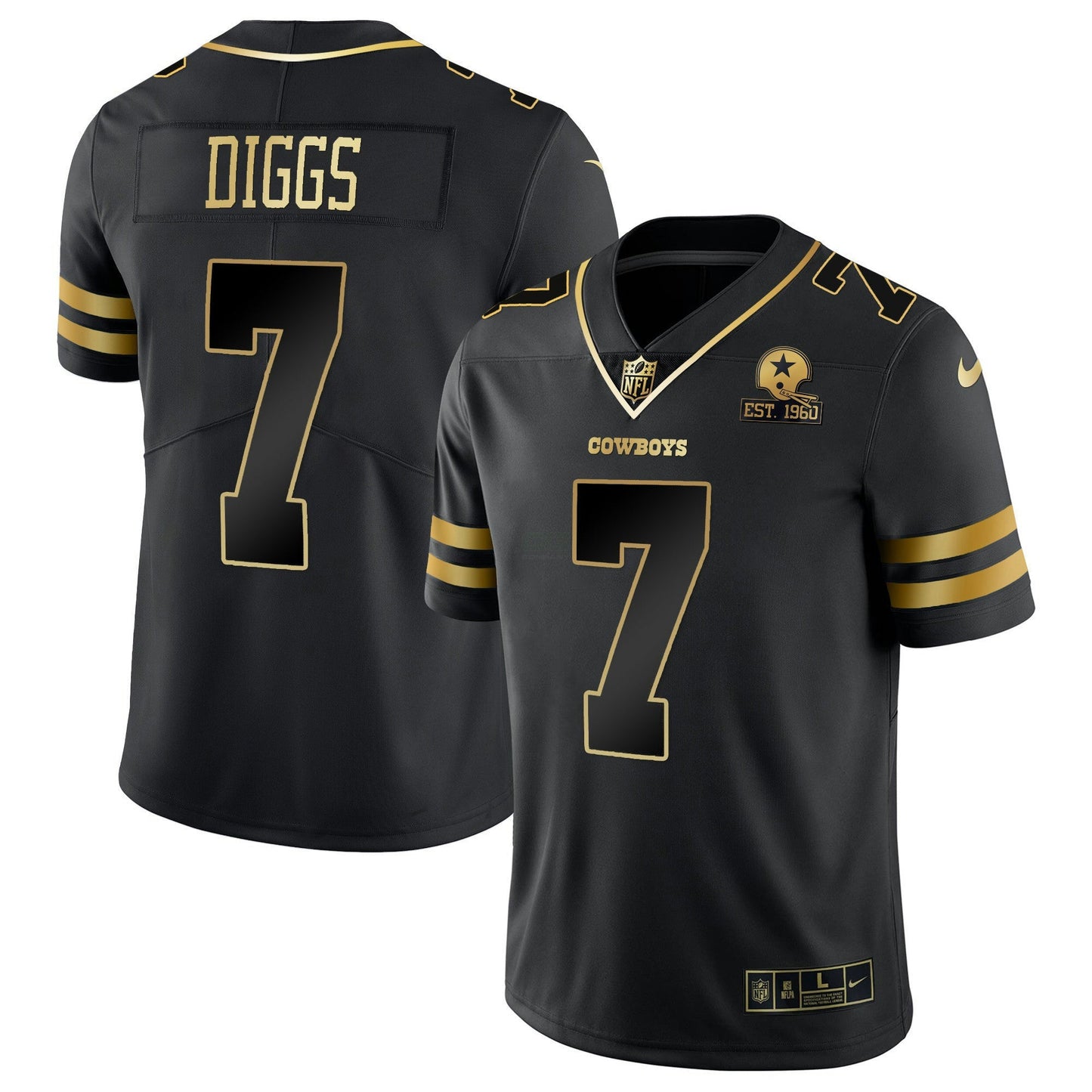 Camisa NFL Dallas Cowboys Men’s Vapor Dourada Jersey