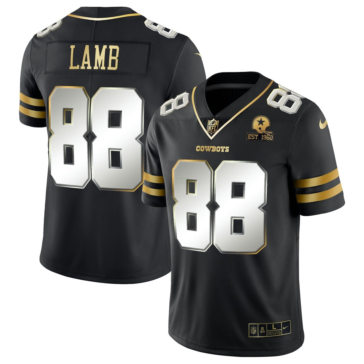 Camisa NFL Dallas Cowboys Men’s Vapor Dourada Jersey