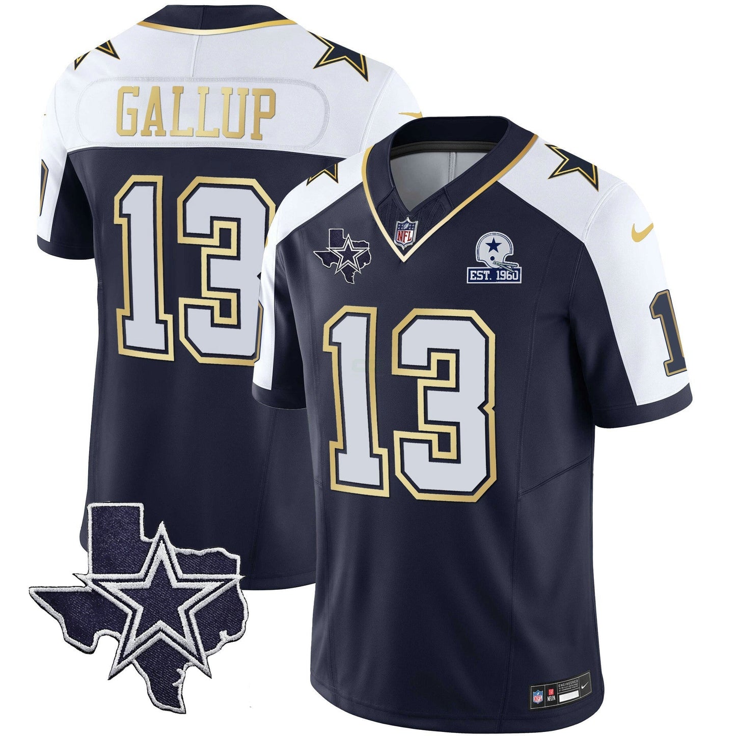 Camisa NFL Men’s Vapor Dourada Jersey V2