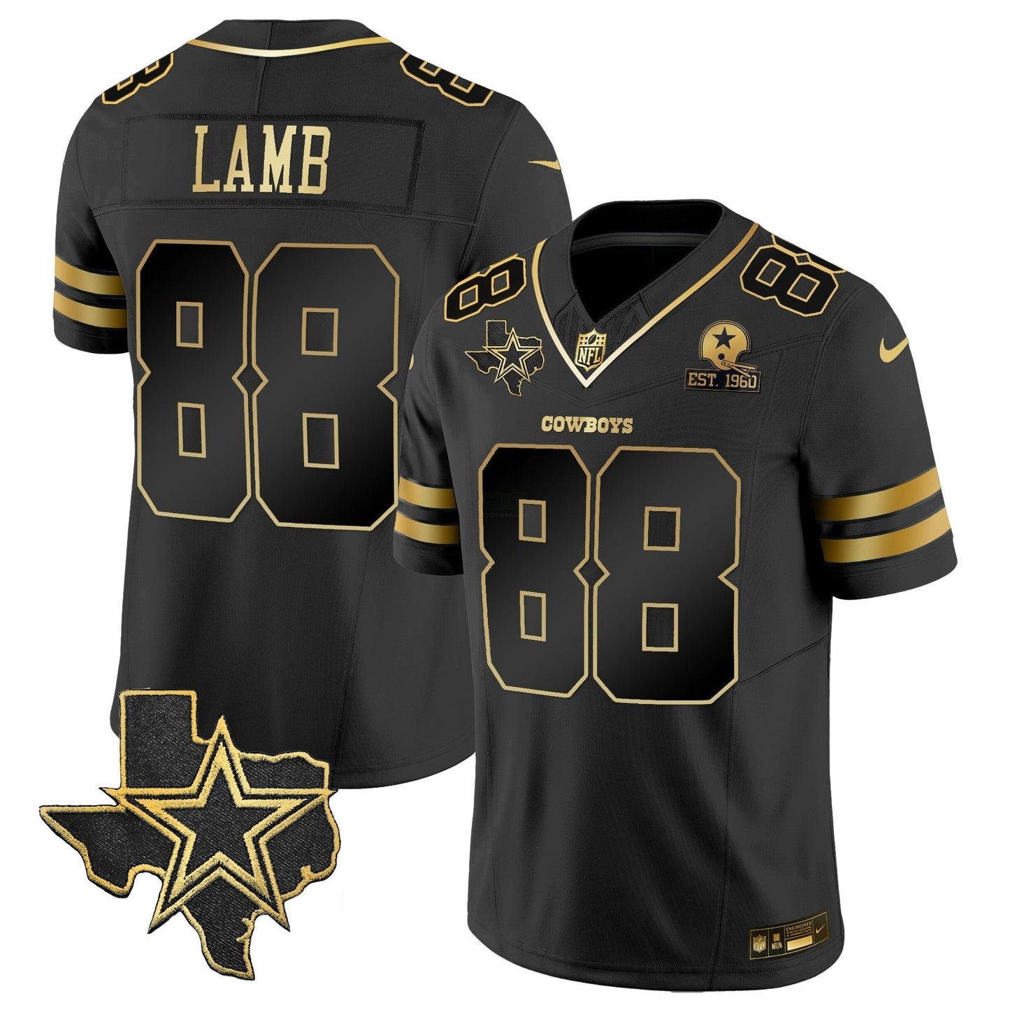 Camisa NFL Men’s Vapor Dourada Jersey V2