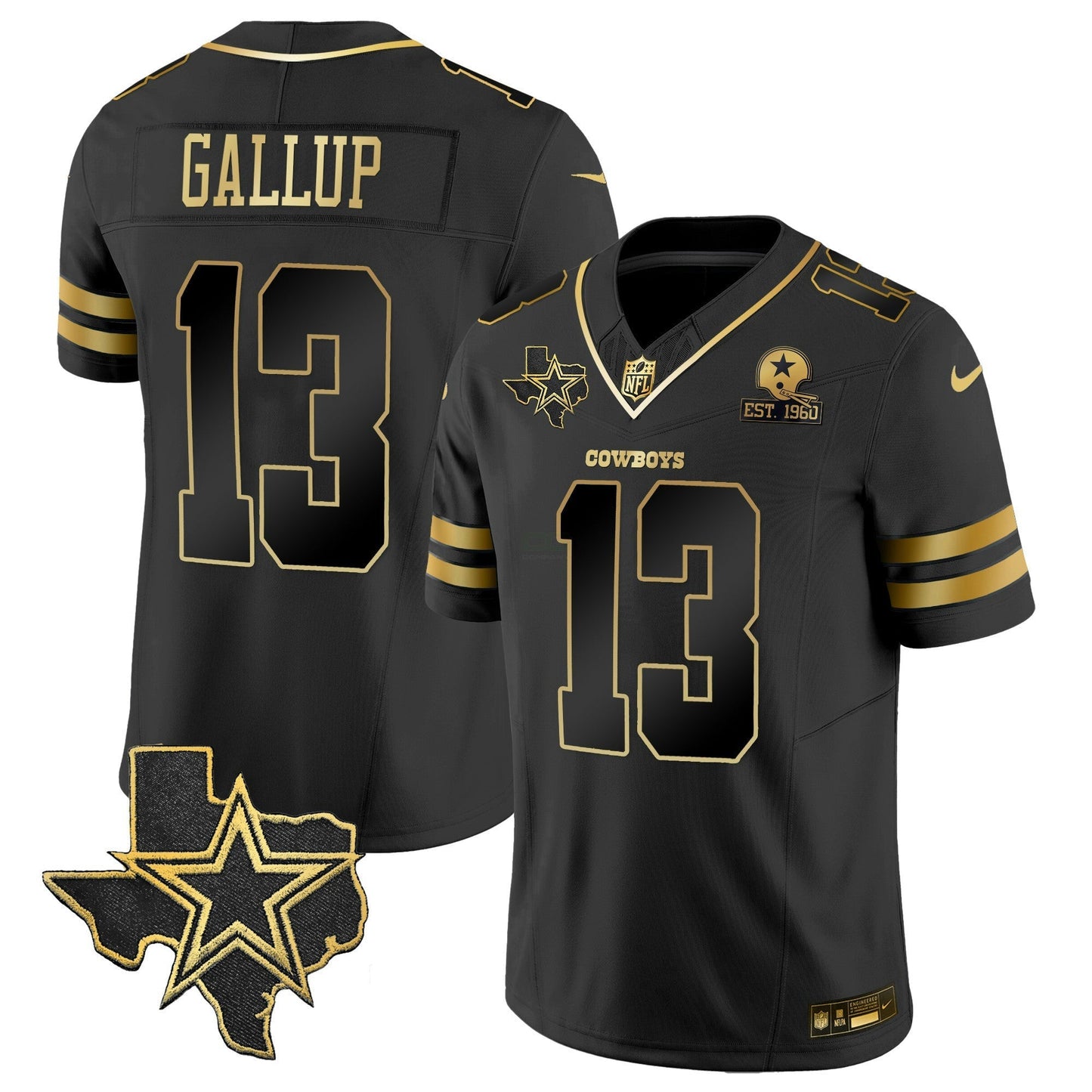 Camisa NFL Men’s Vapor Dourada Jersey V2