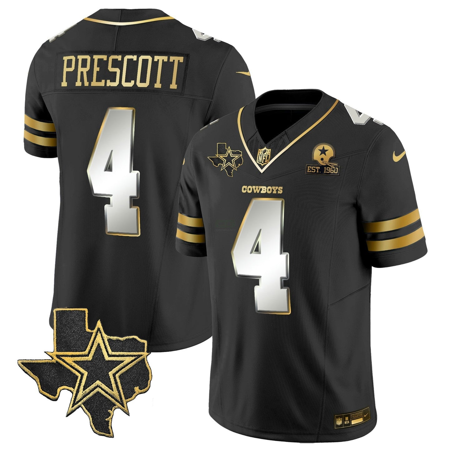 Camisa NFL Men’s Vapor Dourada Jersey V2