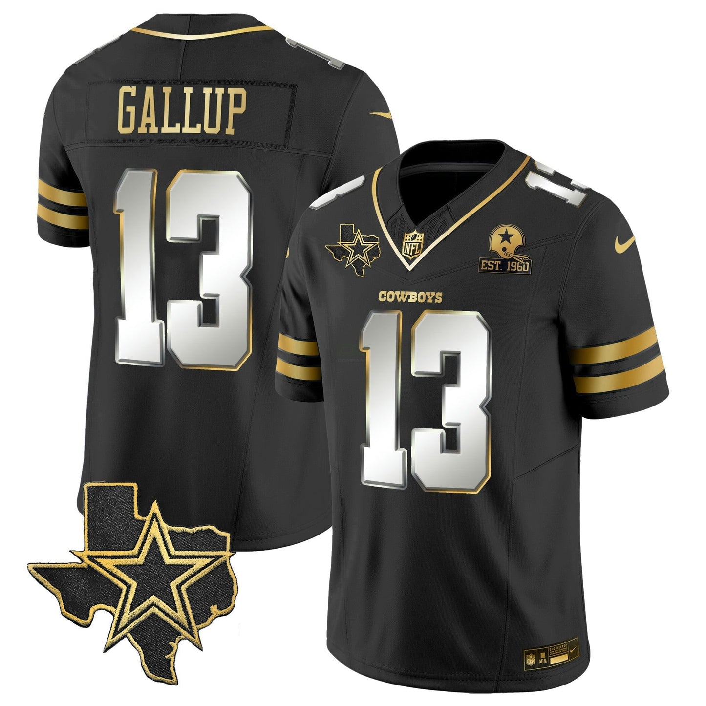 Camisa NFL Men’s Vapor Dourada Jersey V2