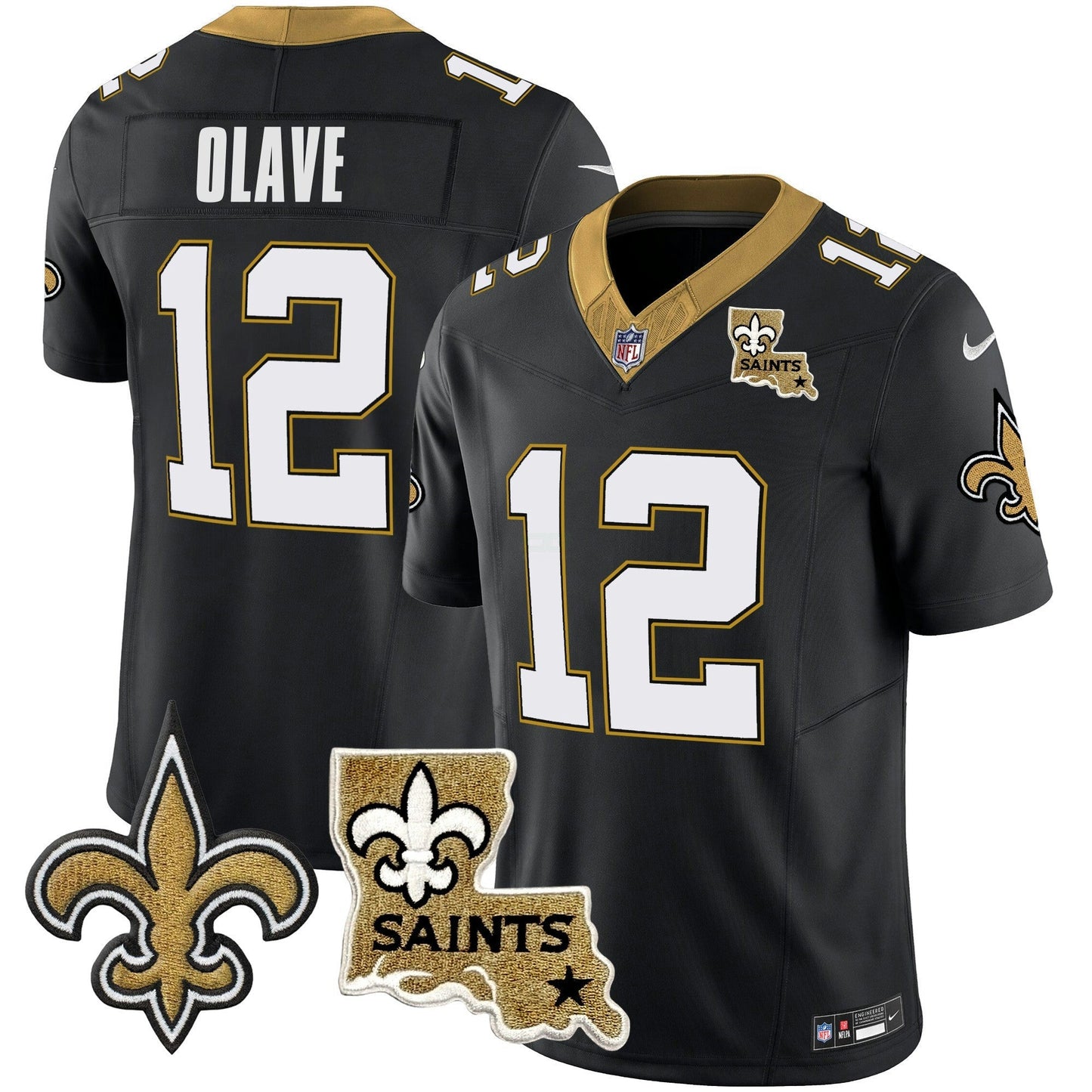 Camisa NFL Men’s Vapor Limited Jersey – New Orleans Patch