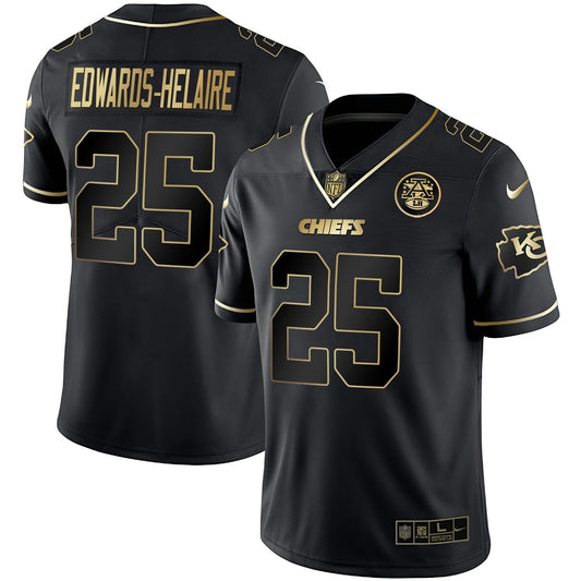 Camisa NFL Men’s Vapor Preta Vermelha Dourada Limited