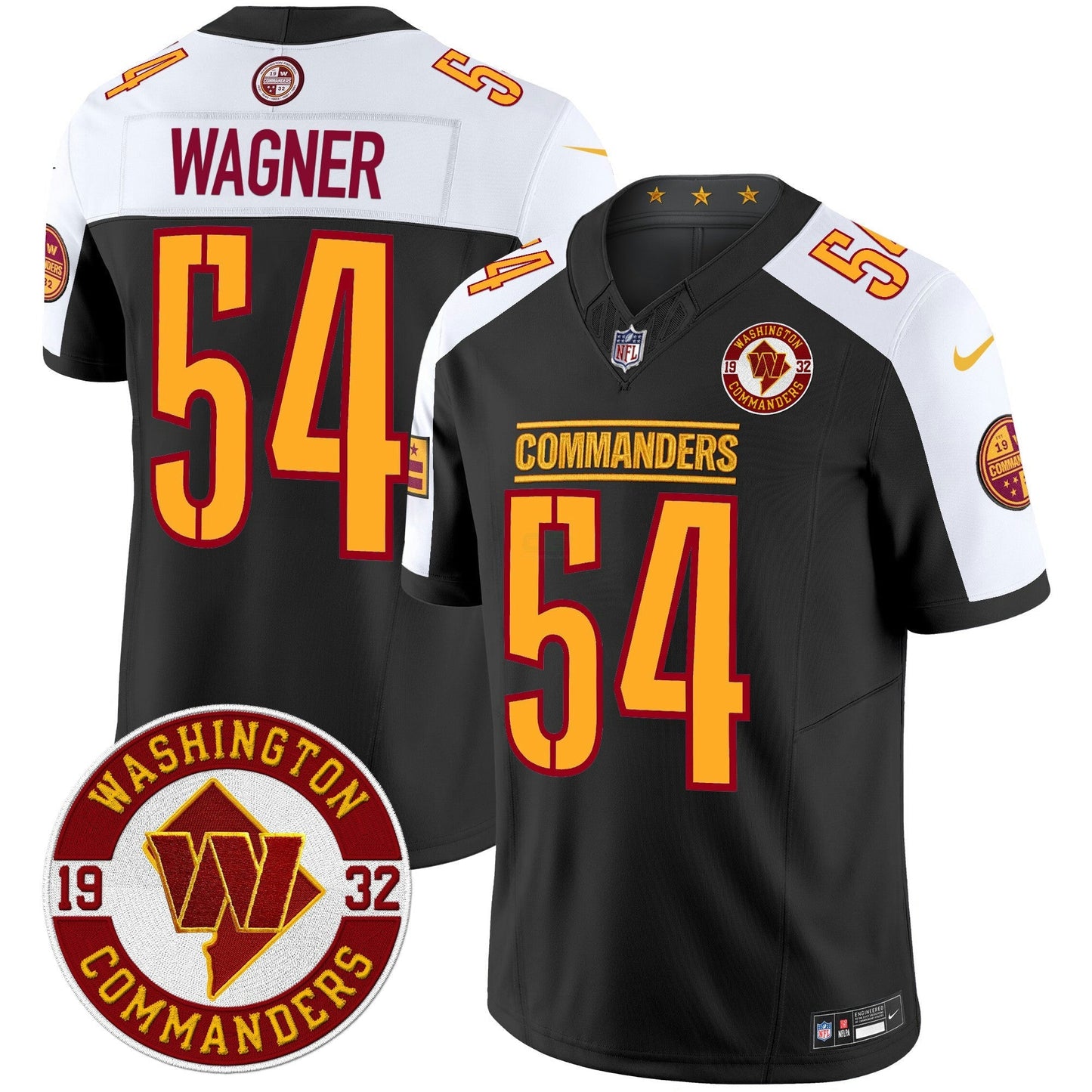 Camisa NFL Men’s Washington 2024 Vapor Limited Jersey – Est. 1932 Patch