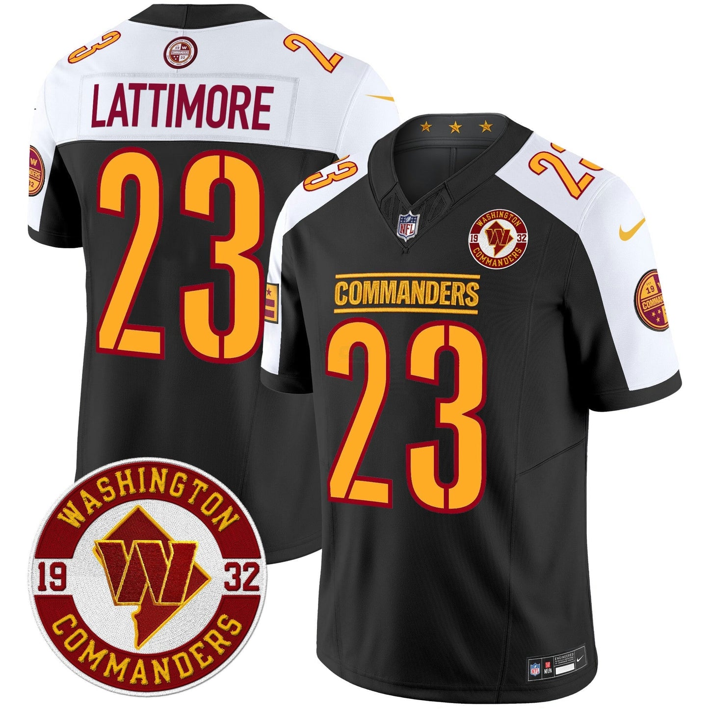 Camisa NFL Men’s Washington 2024 Vapor Limited Jersey – Est. 1932 Patch