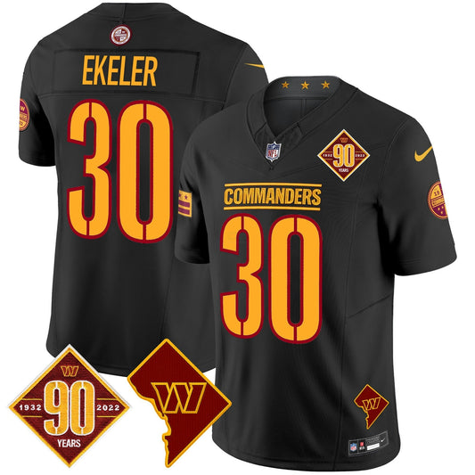 Camisa NFL Men’s Washington 90th Anniversary & Home Patch Vapor Limited Jersey