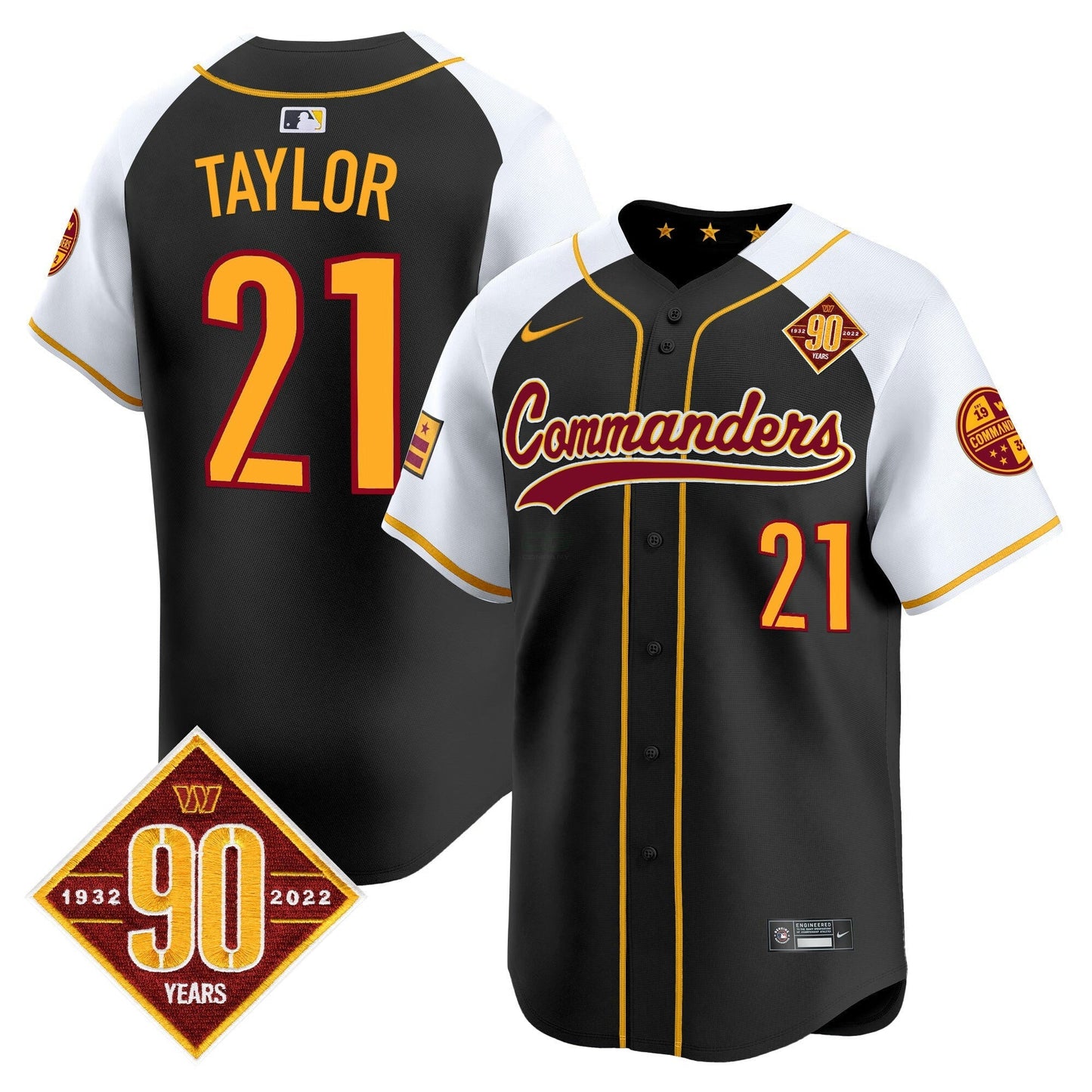Camisa NFL Men’s Washington 90th Anniversary Patch Vapor Premier Limited Jersey