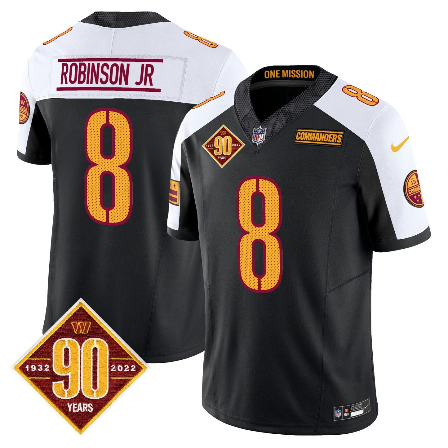 Camisa NFL Men’s Washington 90th Anniversary Vapor Limited Jersey V4