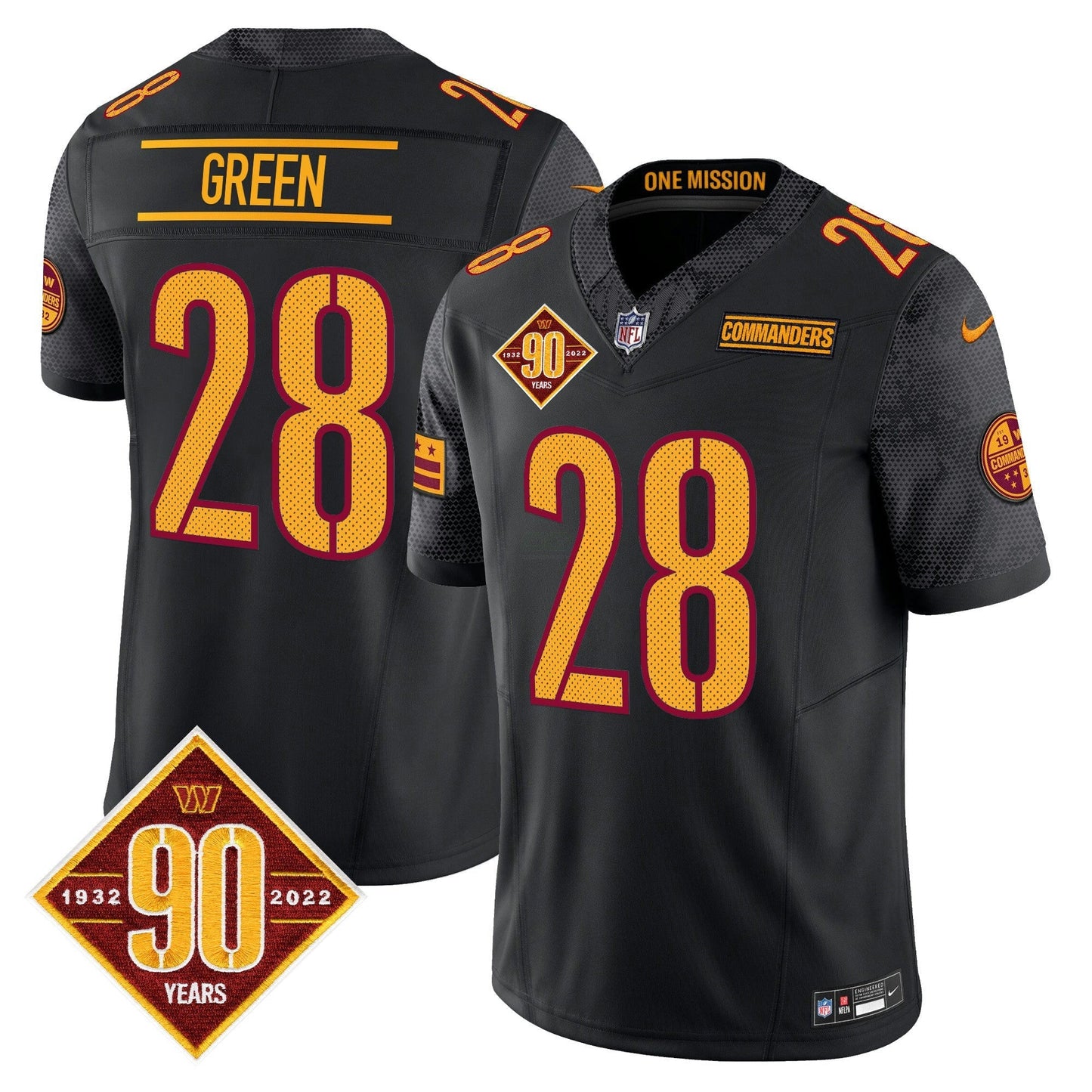 Camisa NFL Men’s Washington 90th Anniversary Vapor Limited Jersey V4
