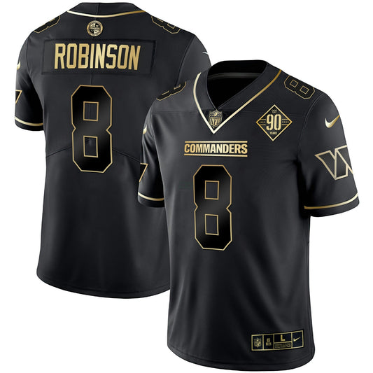 Camisa NFL Men’s Washington Branca Dourada & Preta Dourada Vapor Limited Jersey