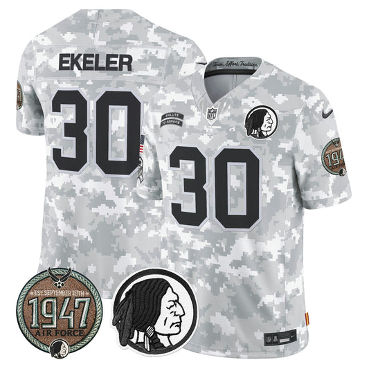 Camisa NFL Washington Commanders Men’s Washington Redskins 2024 Salute to Service Establishment Year Patch Vapor Limited Jersey