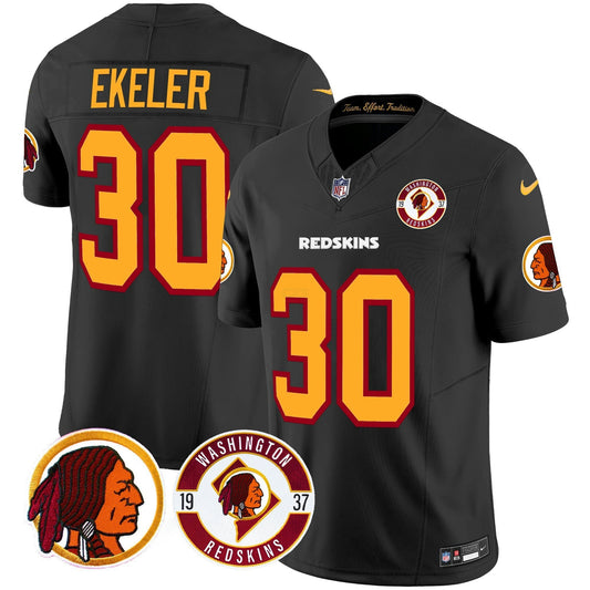 Camisa NFL Washington Commanders Men’s Washington Redskins 2024 Vapor Limited Jersey – Est. 1937 Patch