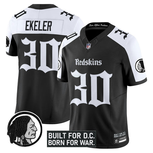 Camisa NFL Washington Commanders Men’s Washington Redskins ‘Gothic Capital Edition’ Vapor Limited Jersey V2