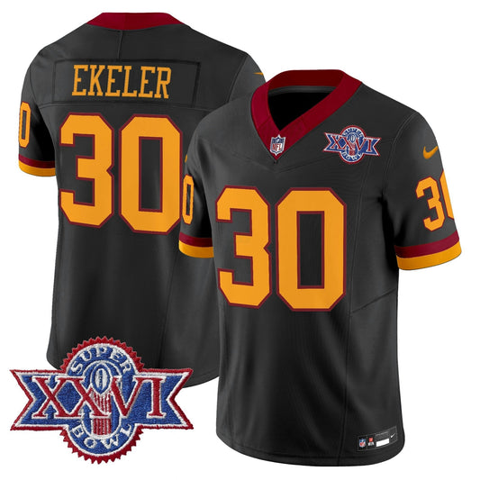 Camisa NFL Washington Commanders Men’s Washington Redskins Throwback 1992 Super Bowl XXVI Patch Vapor Limited Jersey