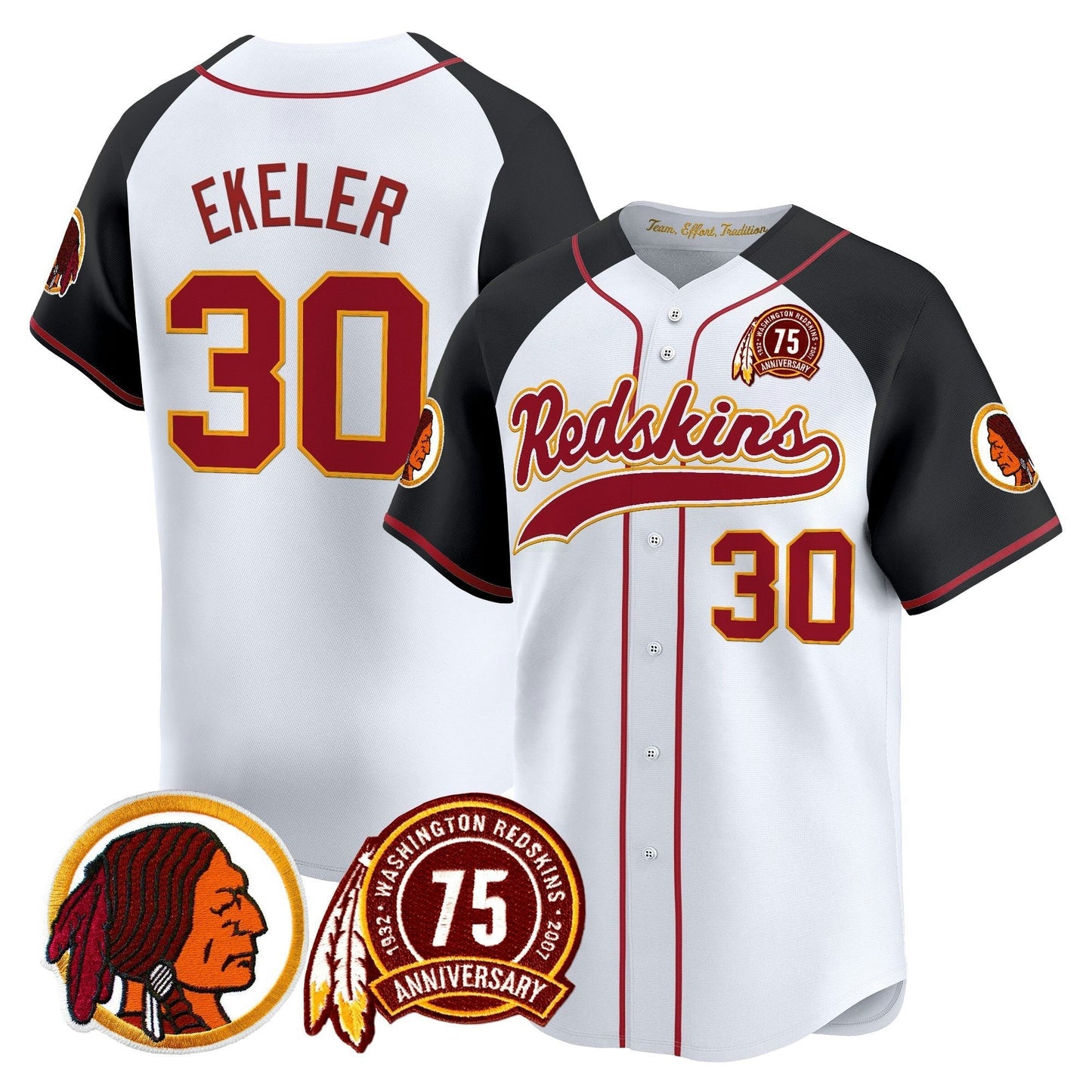 Camisa NFL Washington Commanders Men’s Washington Redskins Throwback Vapor Jersey