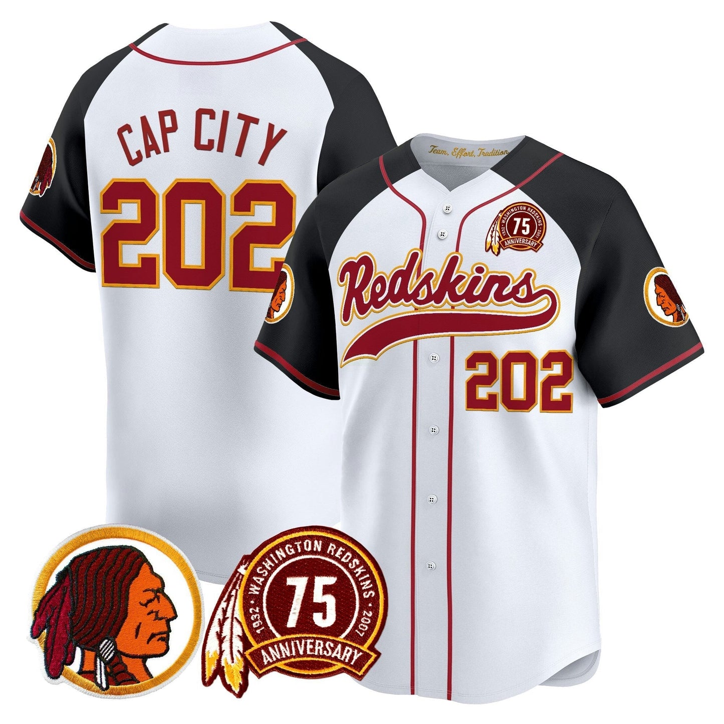 Camisa NFL Washington Commanders Men’s Washington Redskins Throwback Vapor Jersey