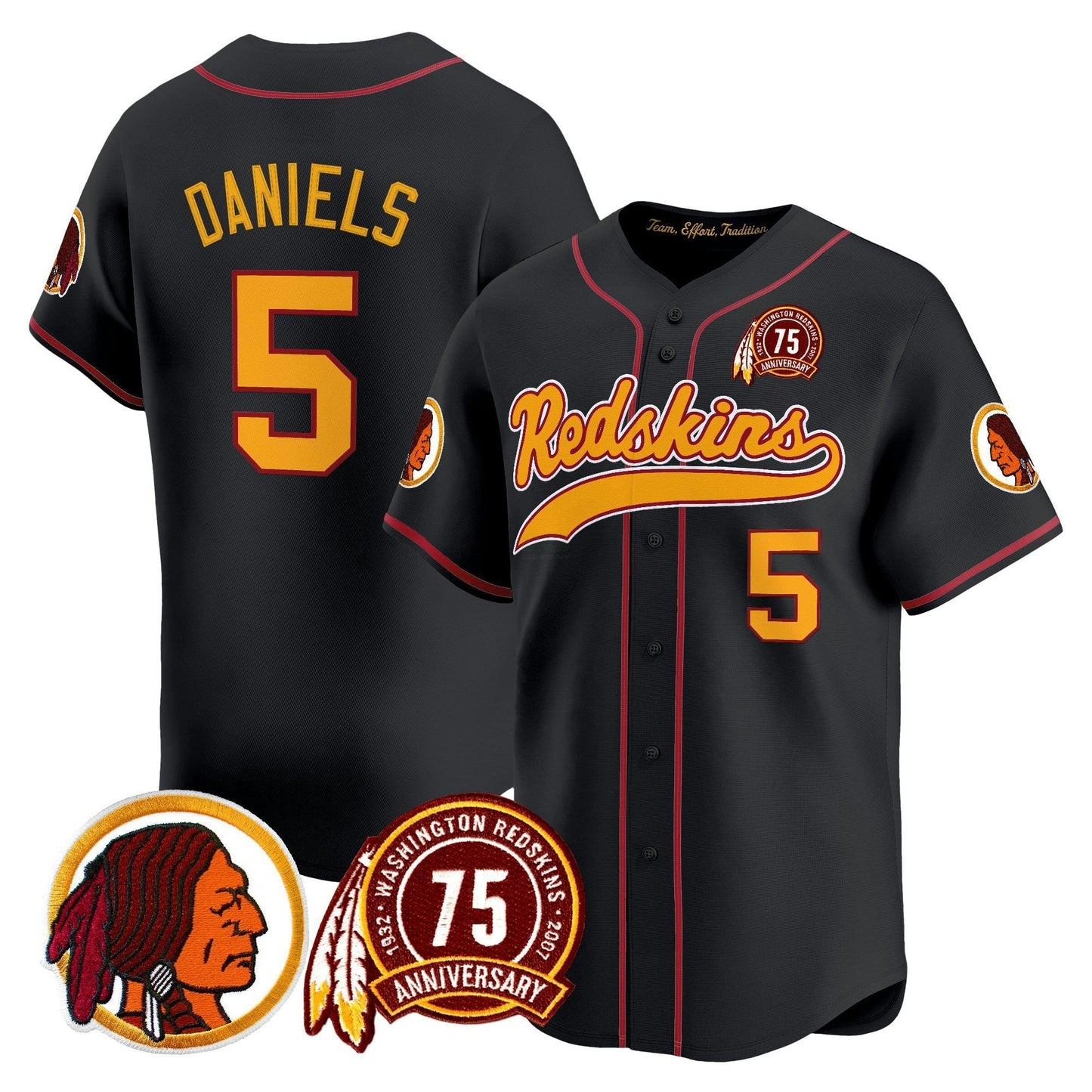 Camisa NFL Washington Commanders Men’s Washington Redskins Throwback Vapor Jersey