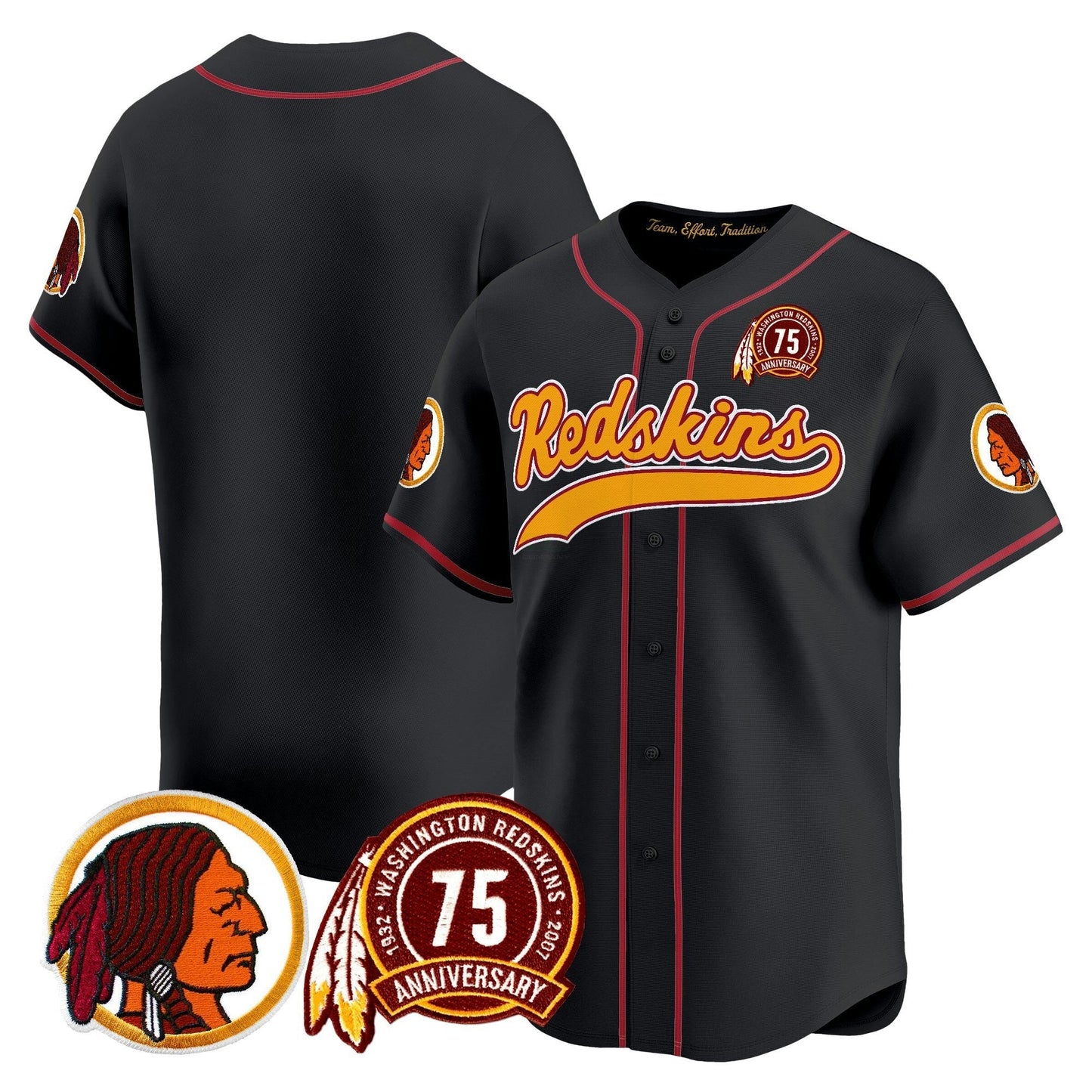 Camisa NFL Washington Commanders Men’s Washington Redskins Throwback Vapor Jersey
