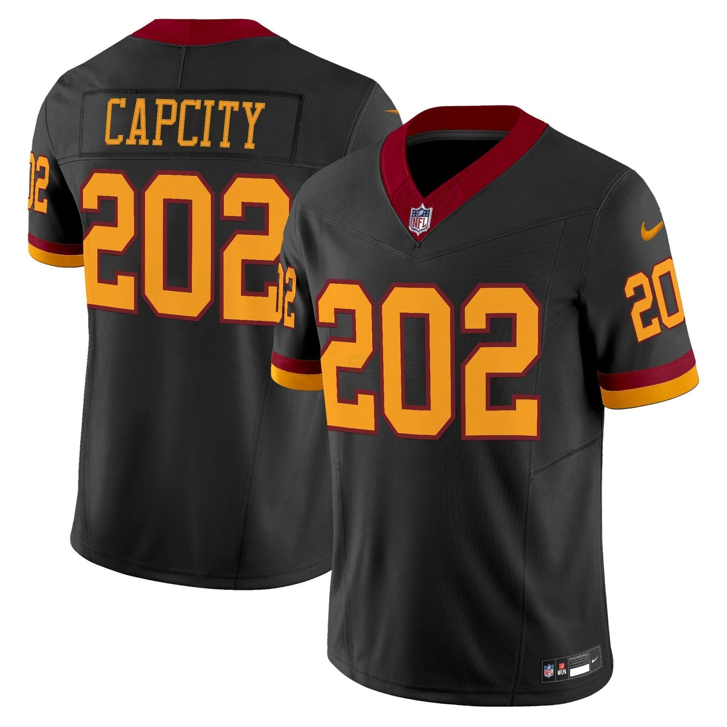 Camisa NFL Washington Commanders Men’s Washington Redskins Throwback Vapor Limited Jersey