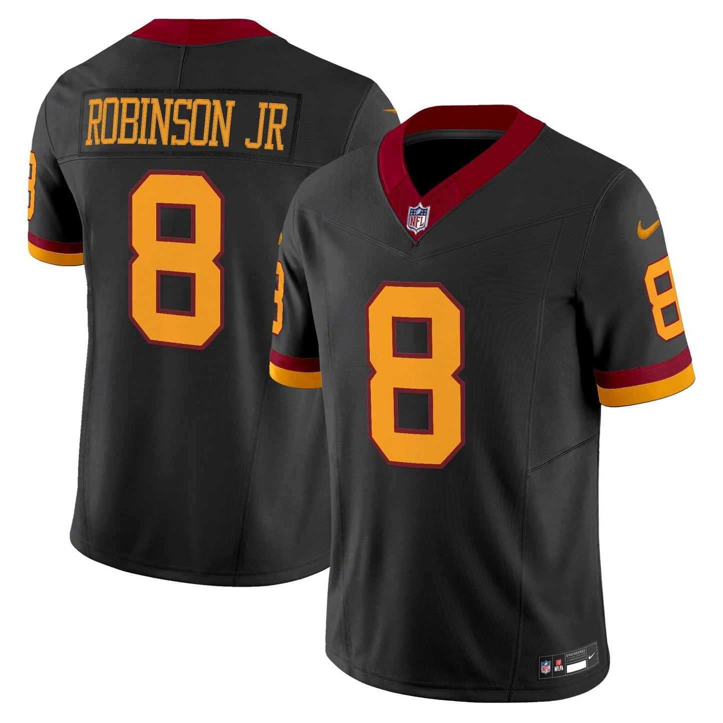 Camisa NFL Washington Commanders Men’s Washington Redskins Throwback Vapor Limited Jersey
