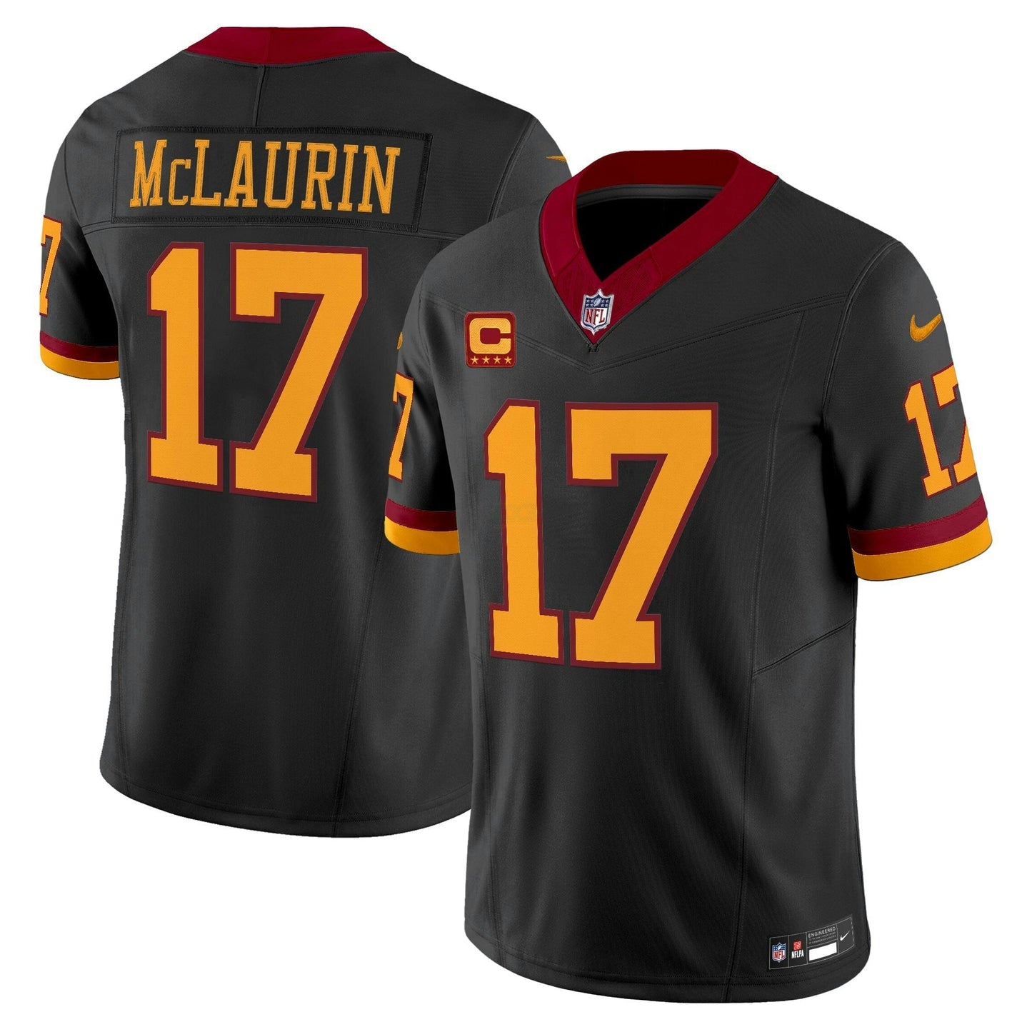 Camisa NFL Washington Commanders Men’s Washington Redskins Throwback Vapor Limited Jersey