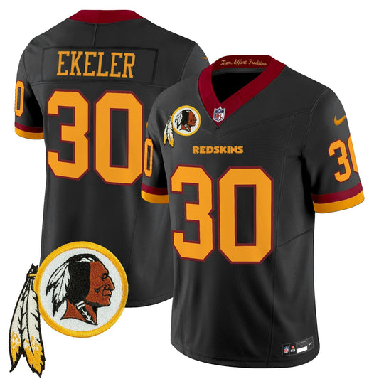 Camisa NFL Washington Commanders Men’s Washington Redskins Throwback Vapor Limited Jersey V3