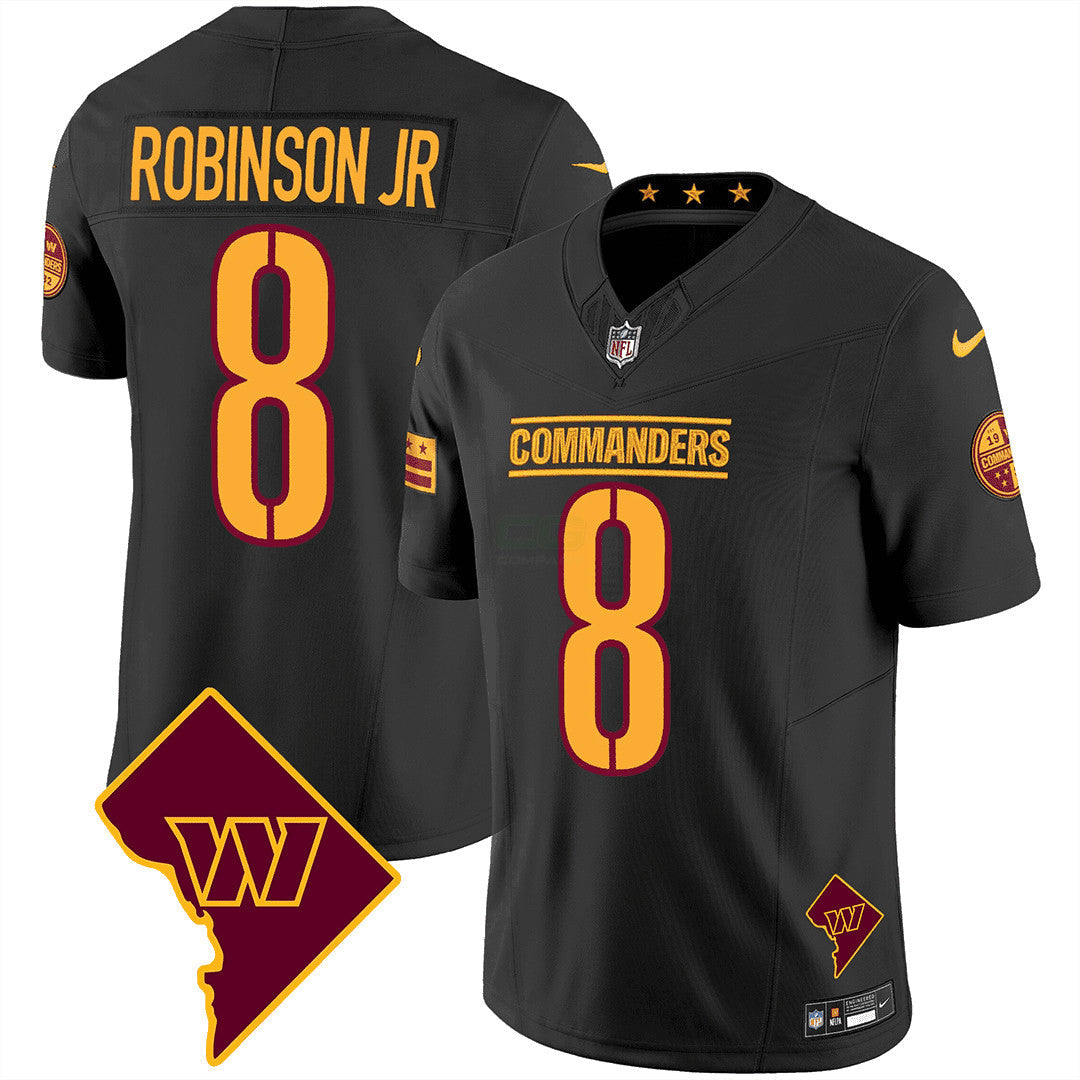 Camisa NFL Men’s Washington Washington DC Map Patch Jersey
