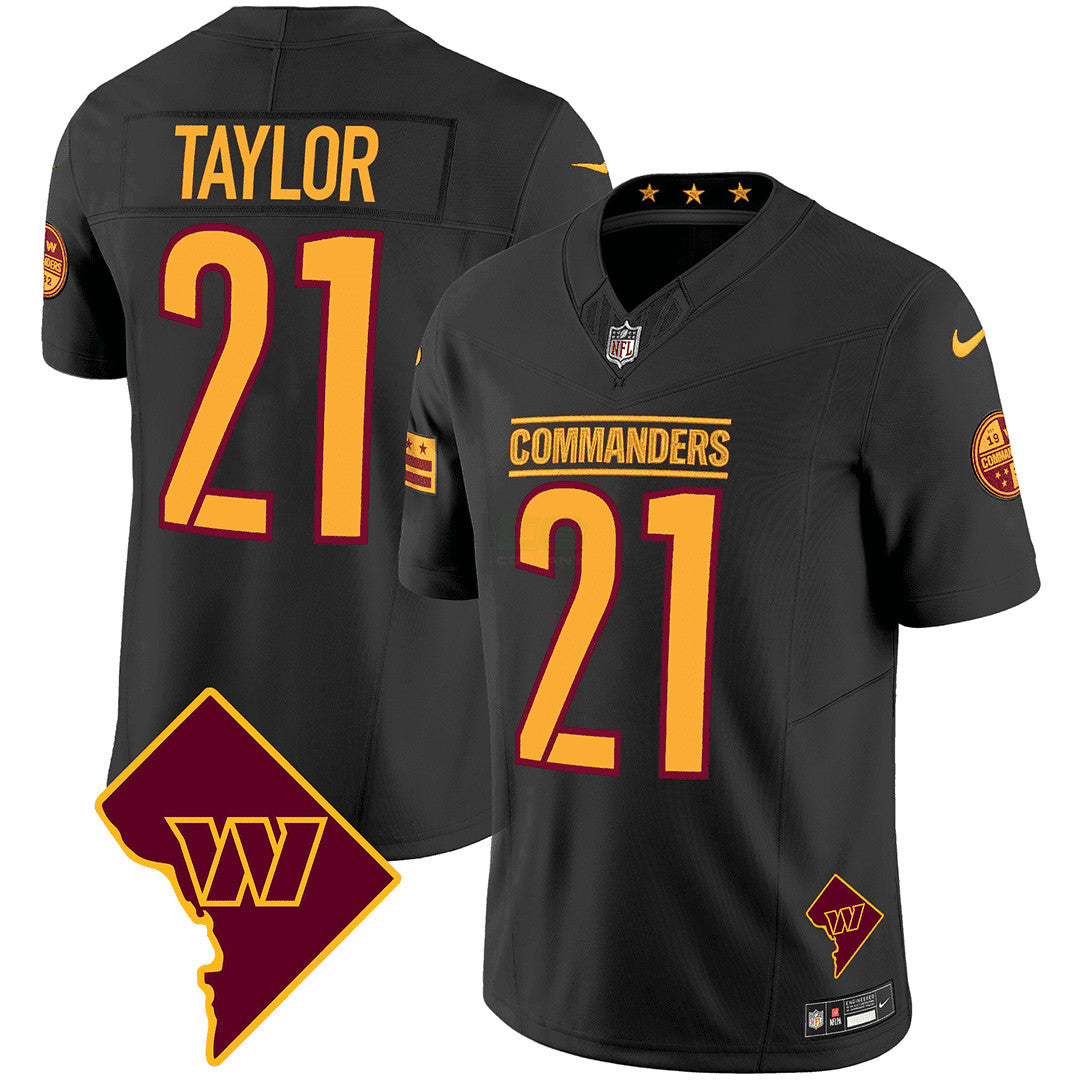 Camisa NFL Men’s Washington Washington DC Map Patch Jersey
