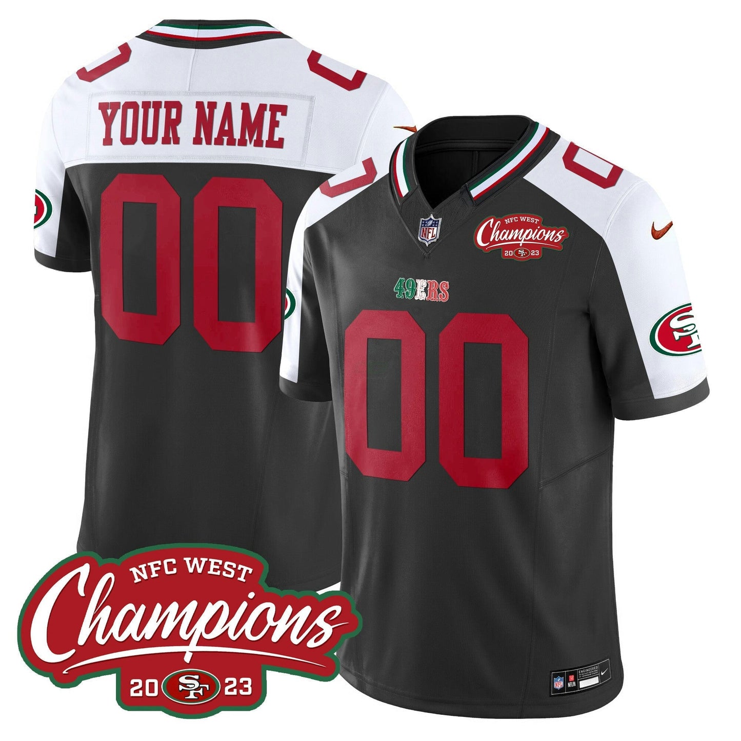 Camisa NFL Mexico 2023 NFC West Champions Patch Vapor Jersey