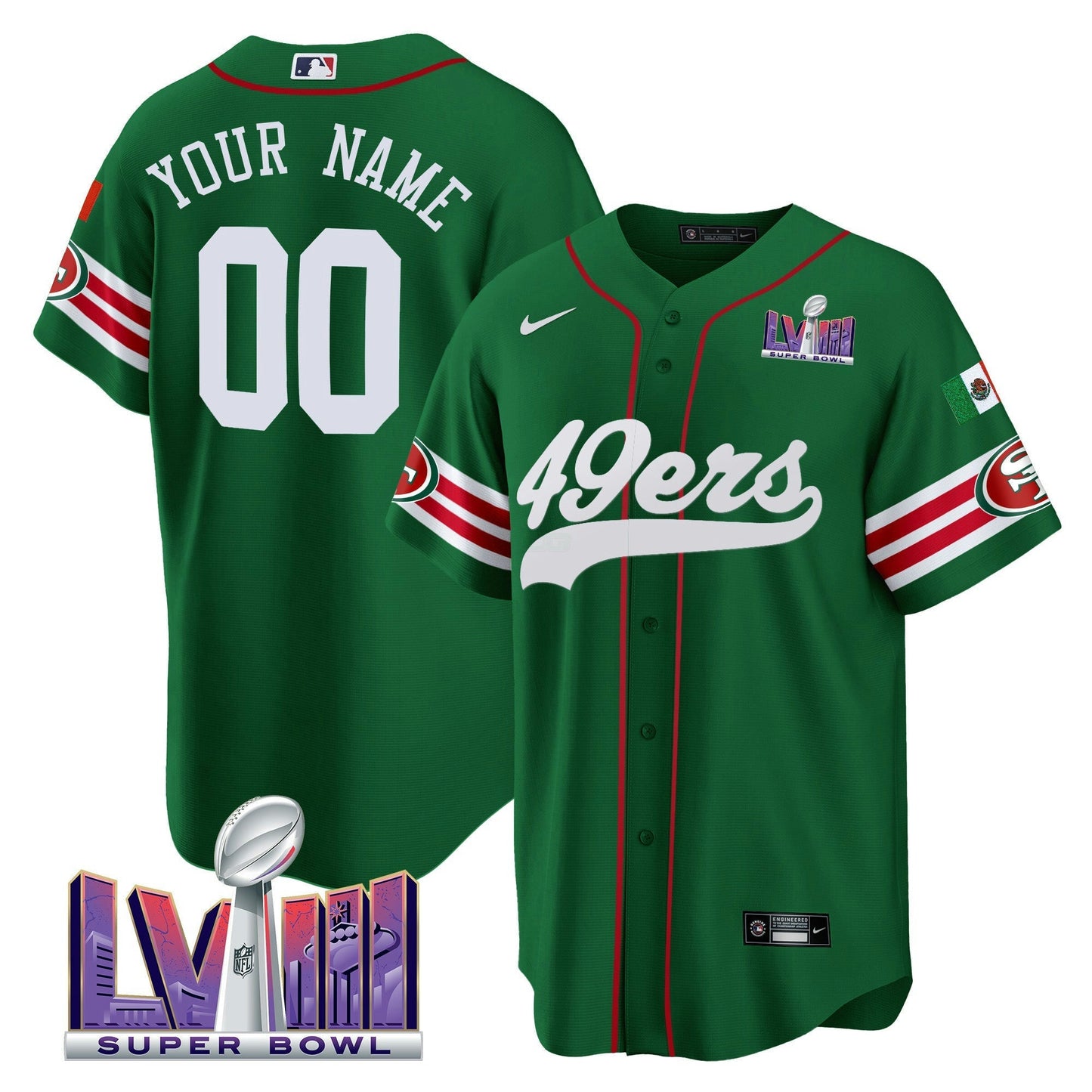 Camisa NFL Mexico Super Bowl LVIII Patch Jersey