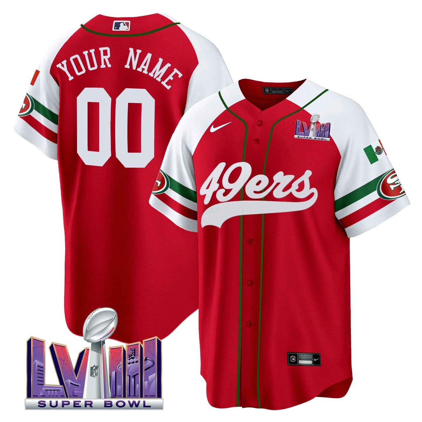 Camisa NFL Mexico Super Bowl LVIII Patch Jersey
