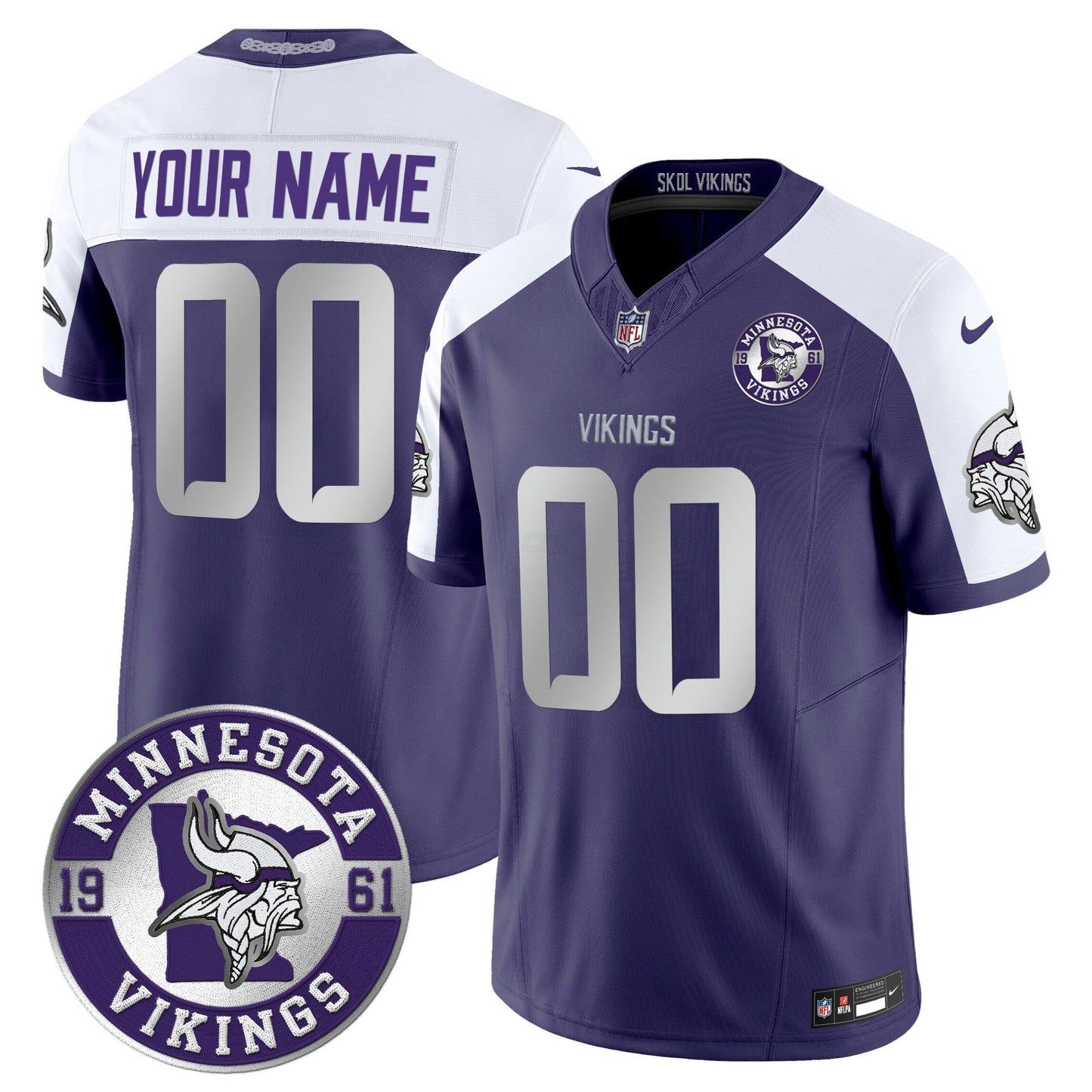 Camisa NFL Minnesota 2024 Vapor Limited Jersey – Est. 1961 Patch