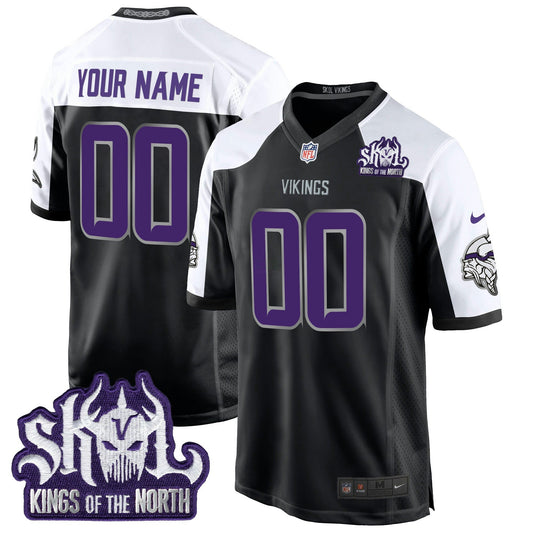 Camisa NFL Minnesota 2024 Winter Warrior Skol Patch Game Jersey