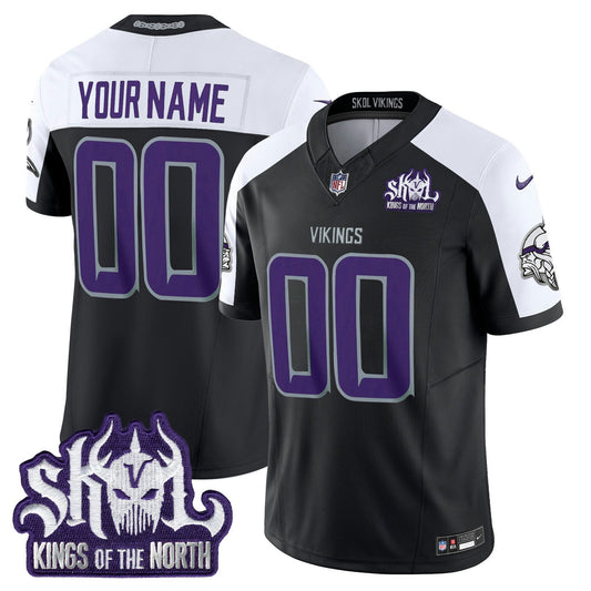 Camisa NFL Minnesota 2025 Winter Warrior Skol Patch Vapor Limited Jersey