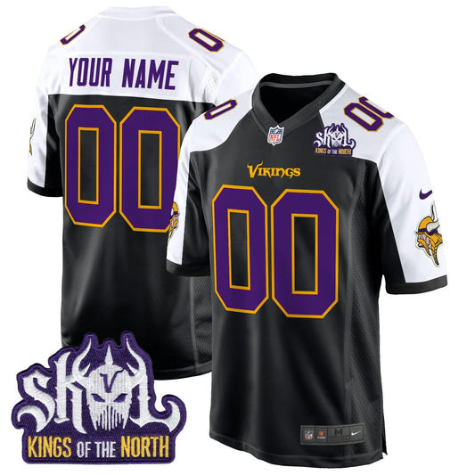 Camisa NFL Minnesota King Of The North Patch Throwback Game Jersey