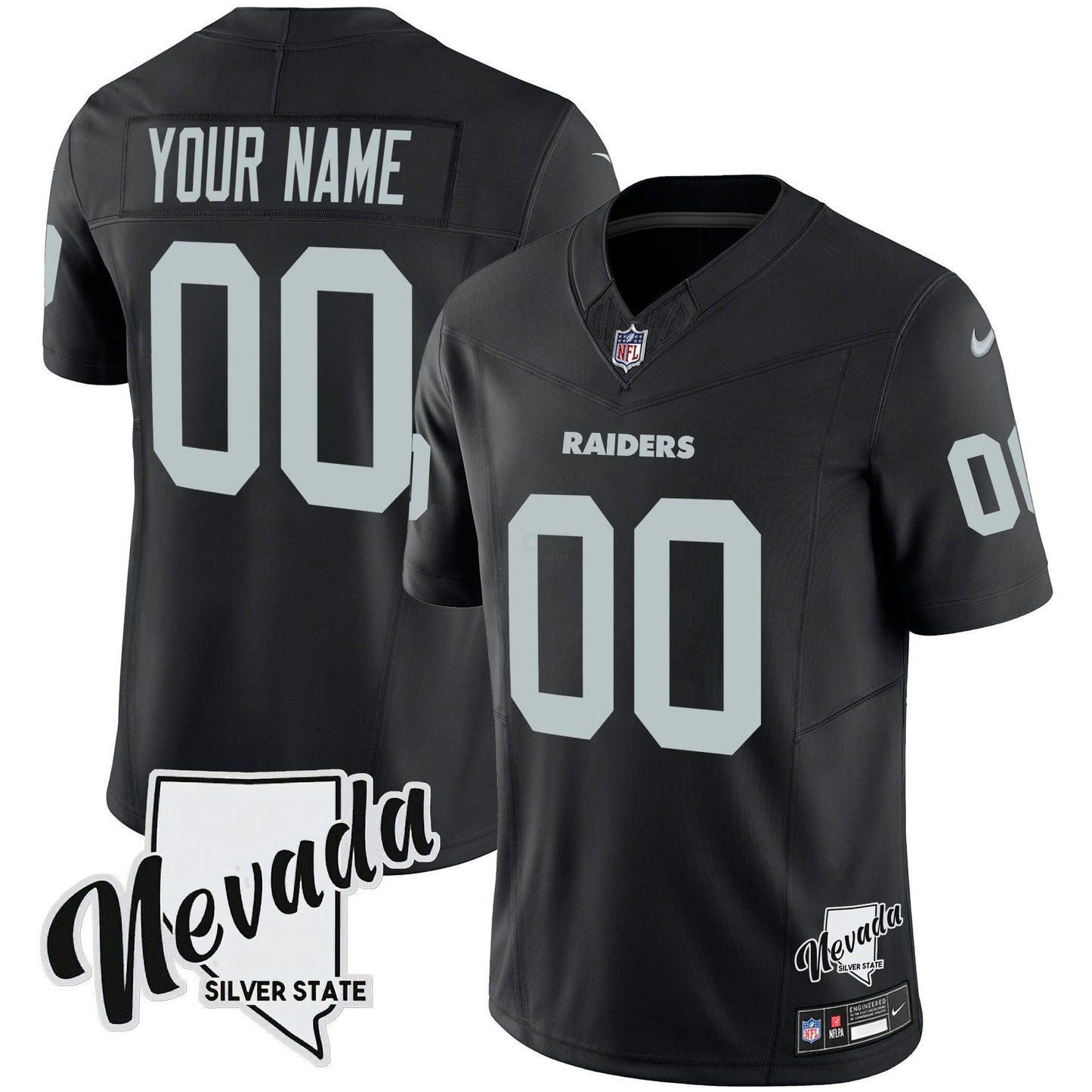 Camisa NFL Nevada Silver State Patch Vapor Jersey