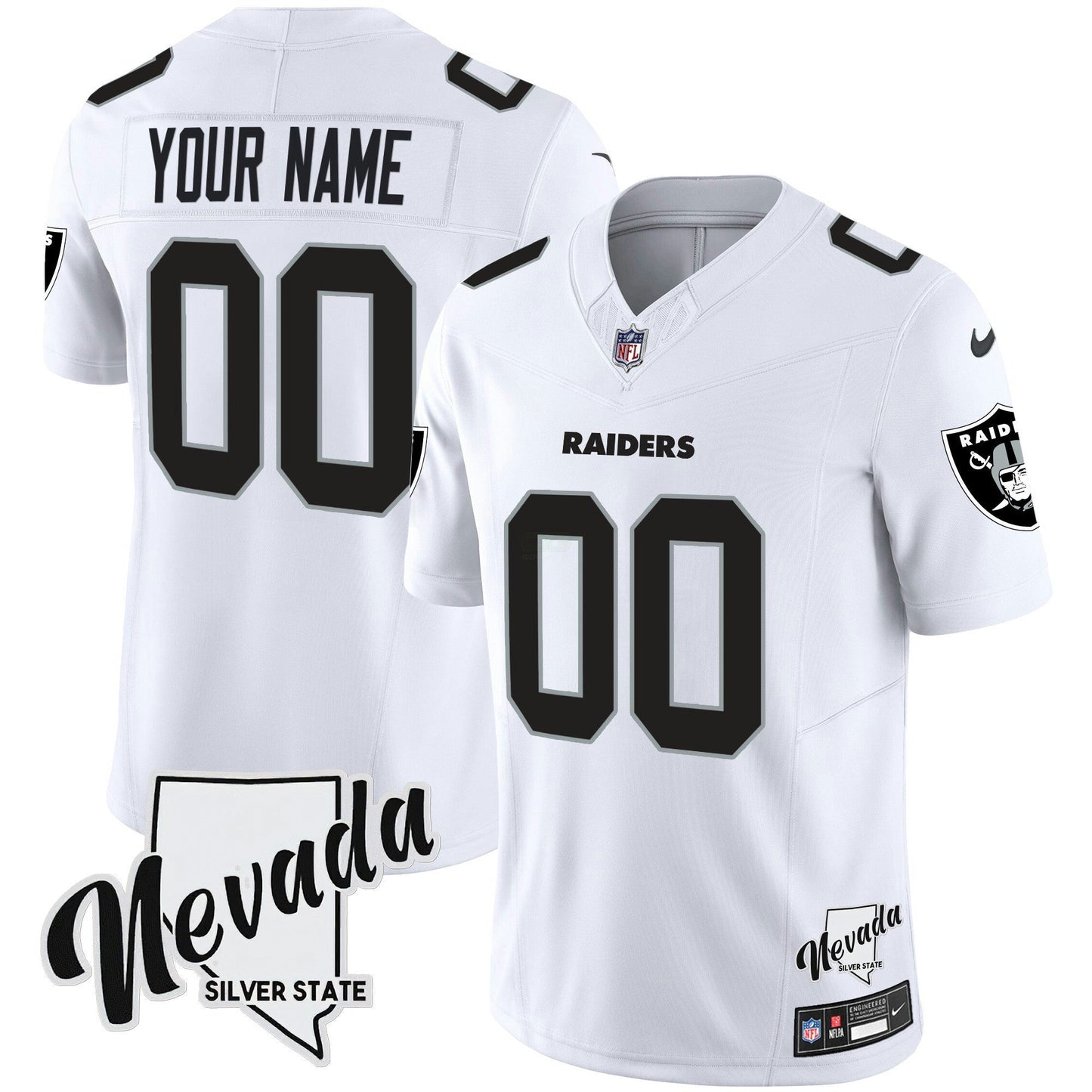 Camisa NFL Nevada Silver State Patch Vapor Jersey V2