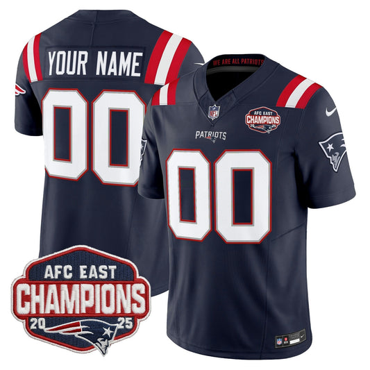 Camisa NFL New England 2025 AFC East Division Champions Vapor Limited Jersey