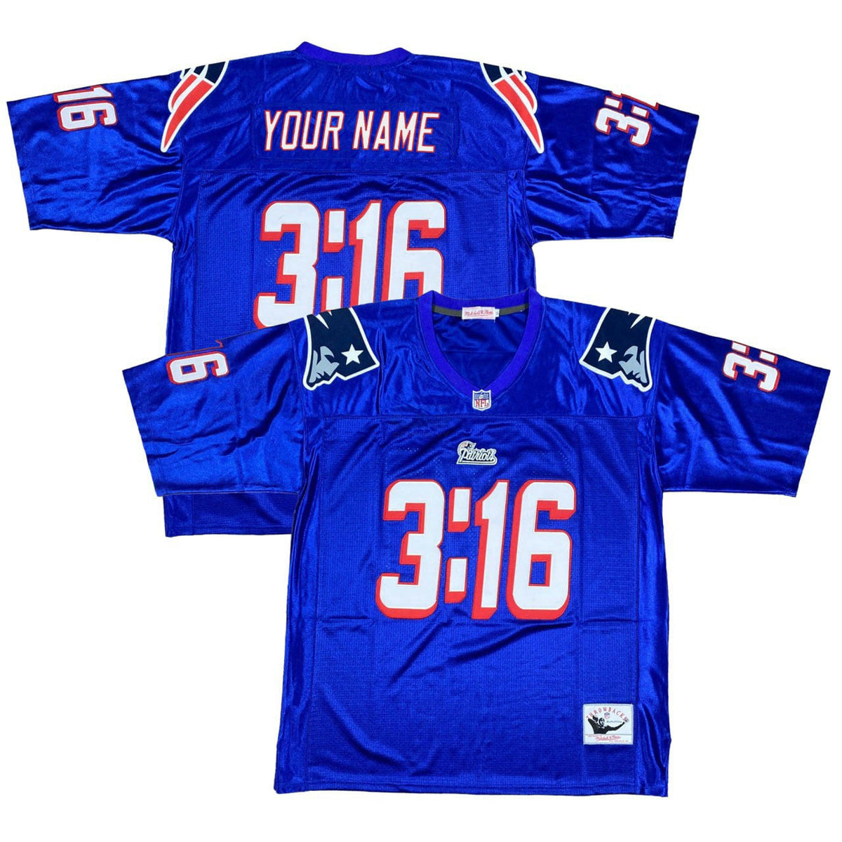 Camisa NFL New England 3:16 Jersey - Azul Royal
